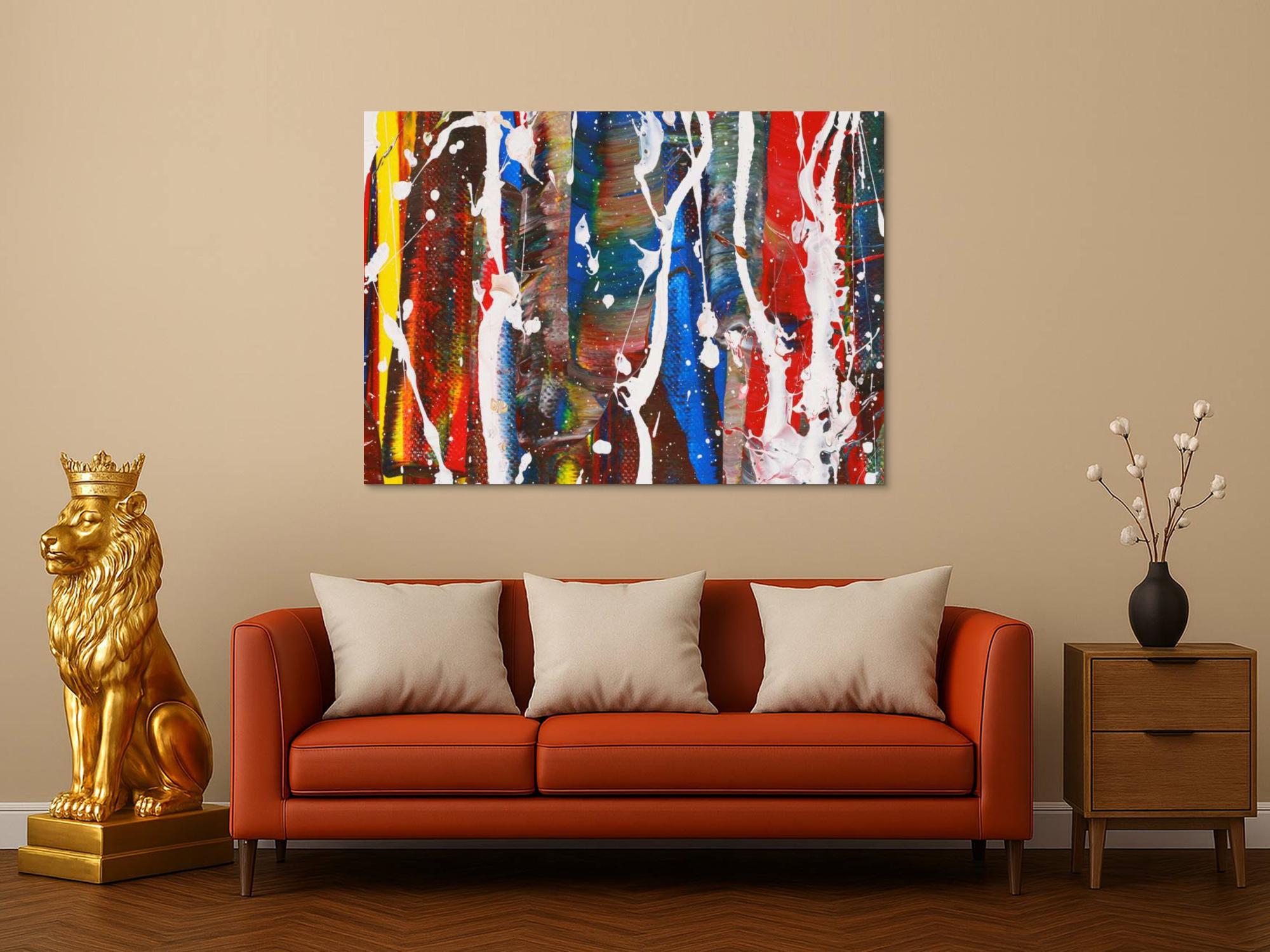 Abstraktes Bild auf Leinwand