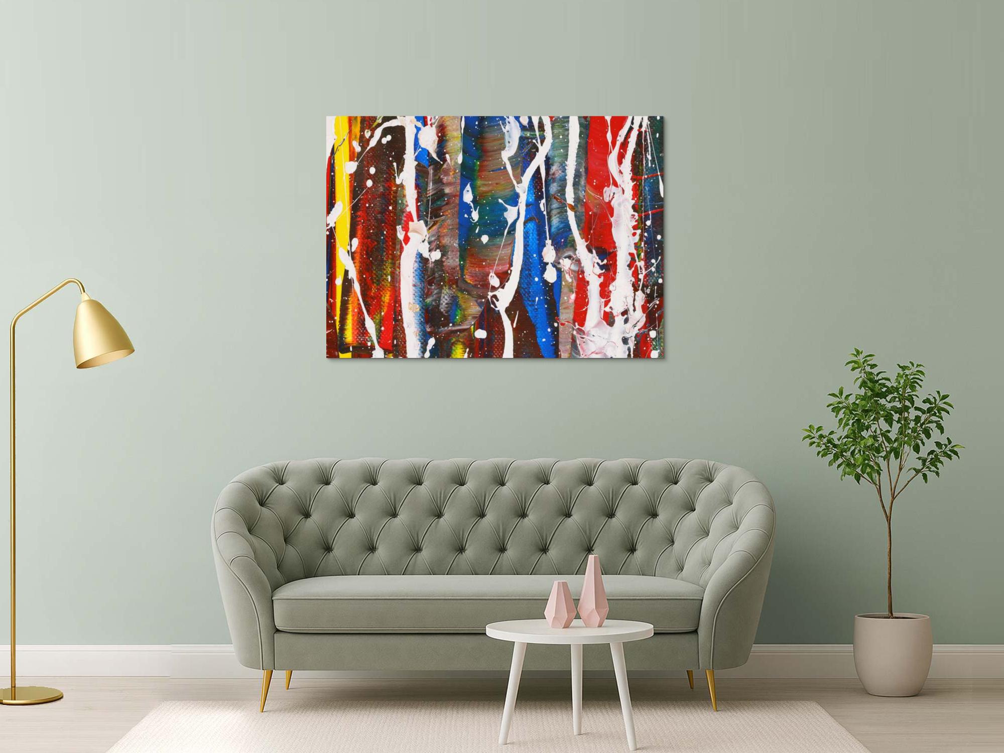 Abstraktes Bild auf Leinwand