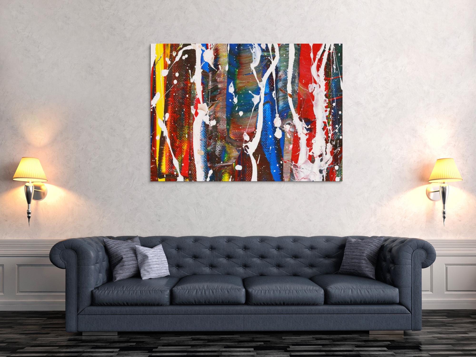 Abstraktes Bild auf Leinwand