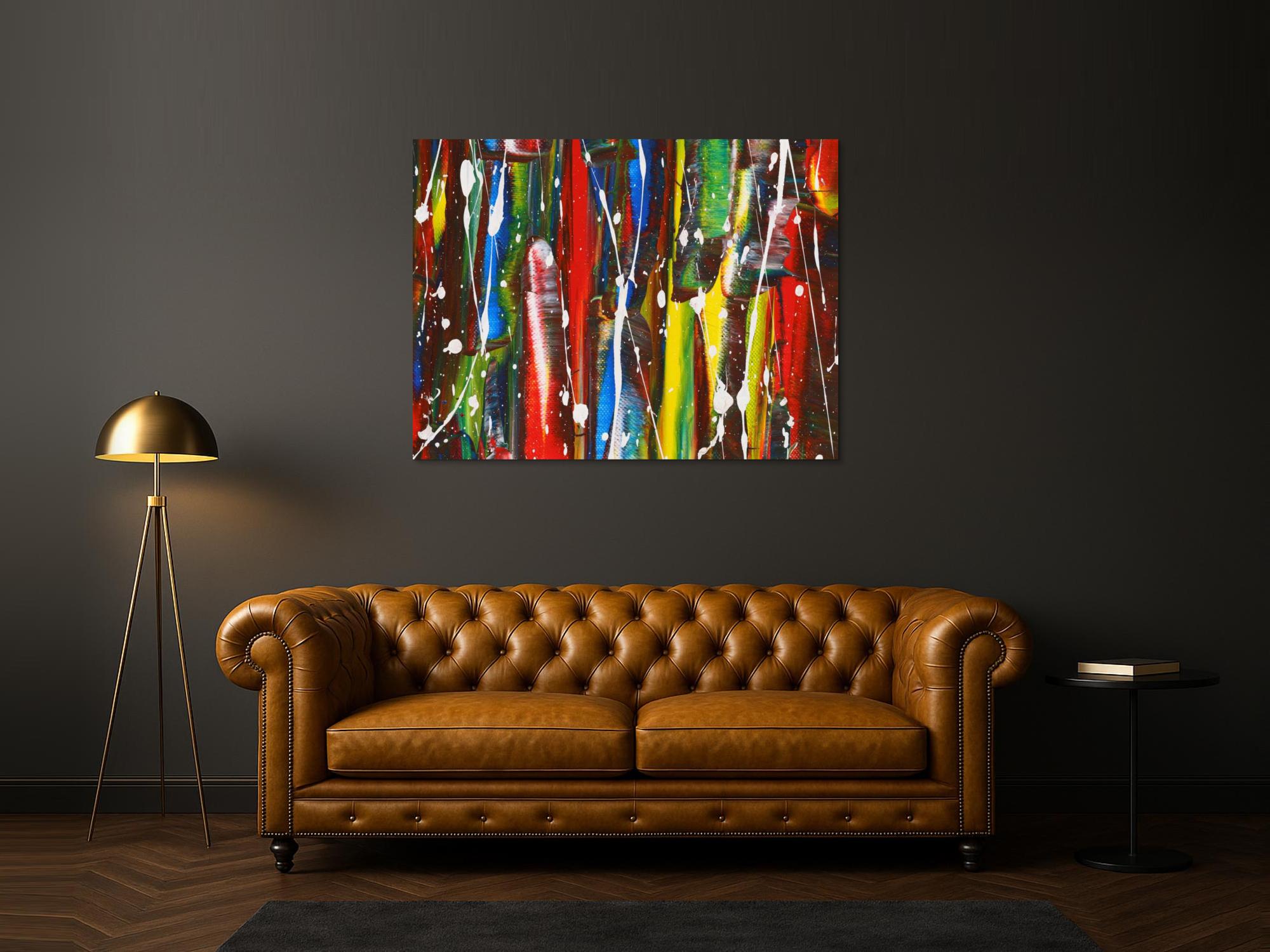 Abstraktes Bild auf Leinwand