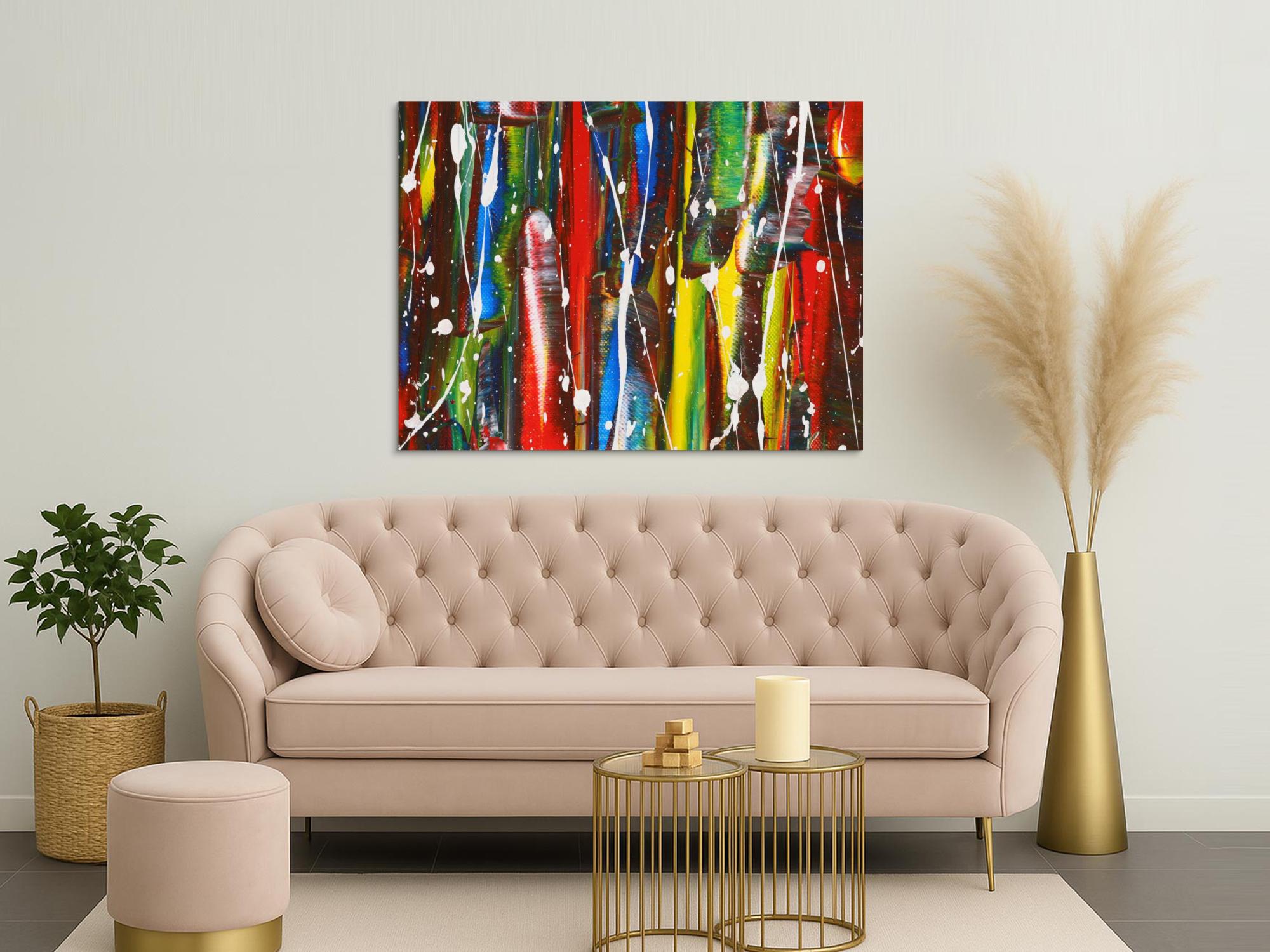 Abstraktes Bild auf Leinwand