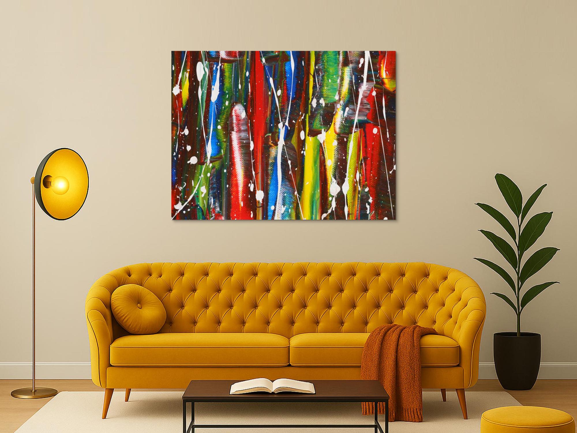 Abstraktes Bild auf Leinwand