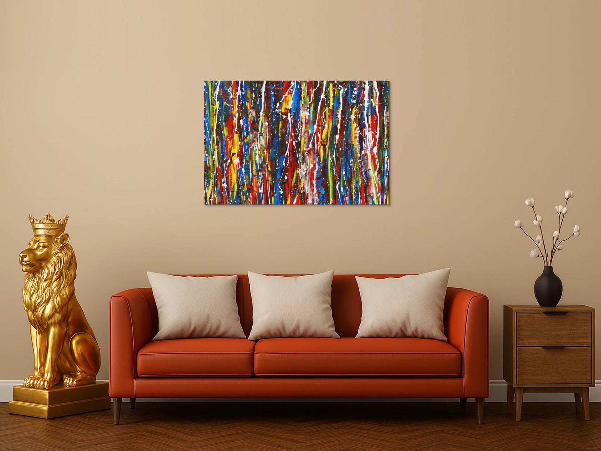 Abstraktes Bild auf Leinwand