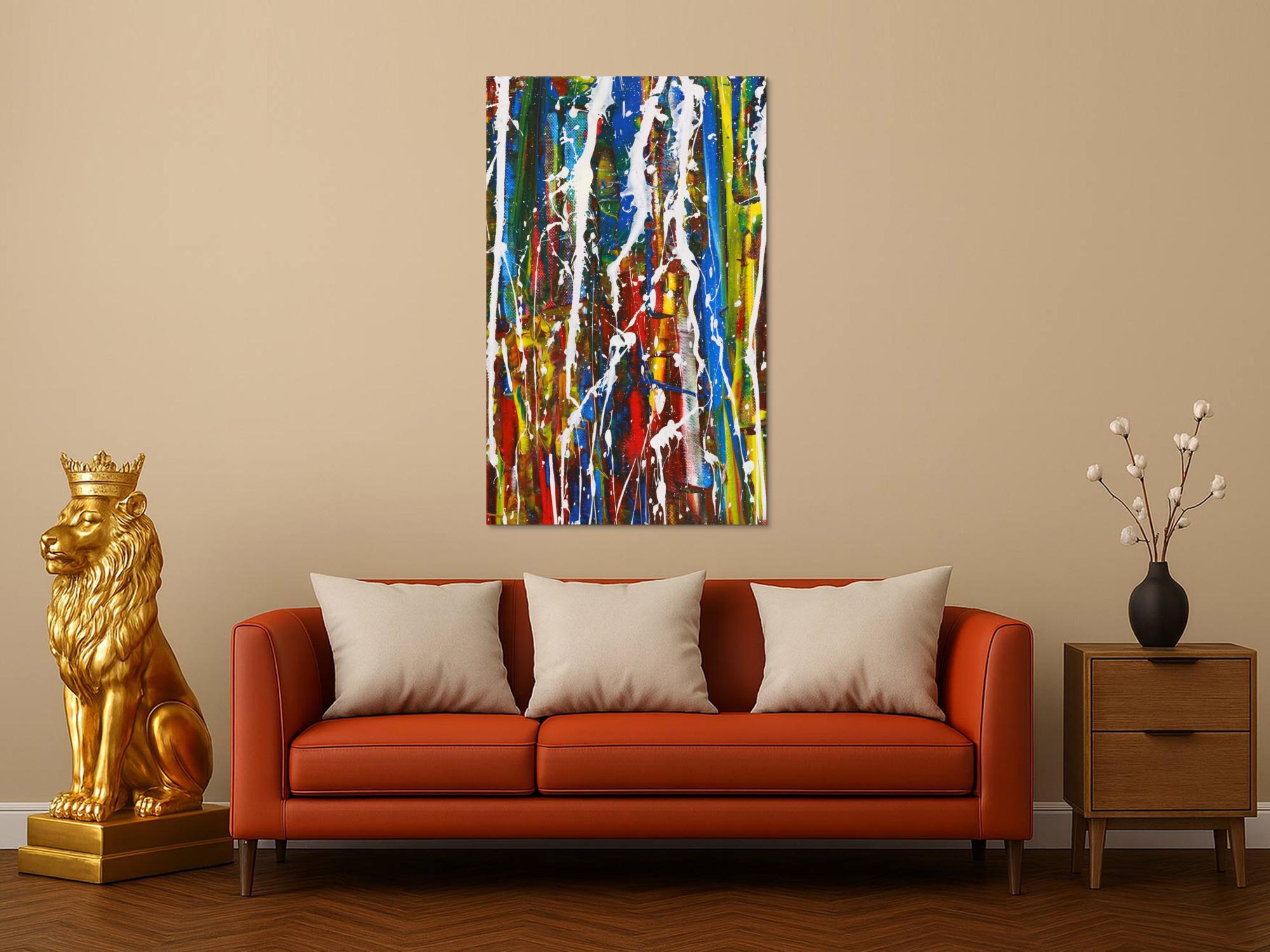 Abstraktes Bild auf Leinwand