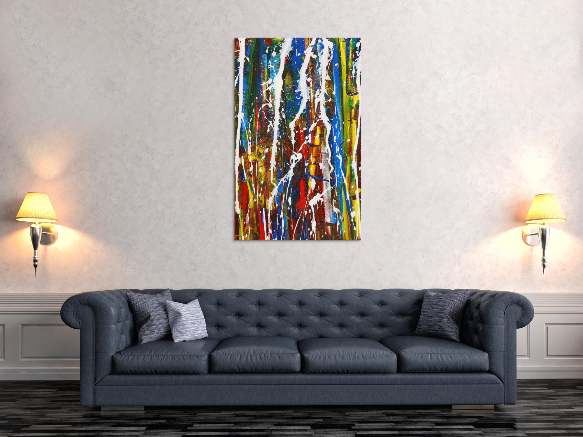 Abstraktes Bild auf Leinwand