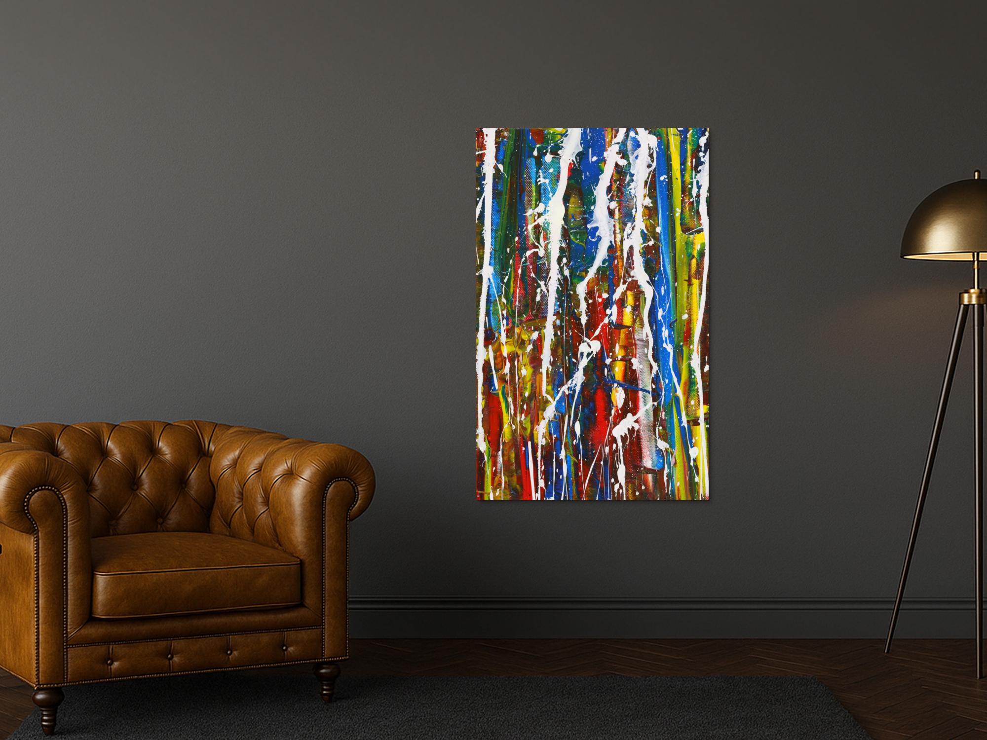 Abstraktes Bild auf Leinwand