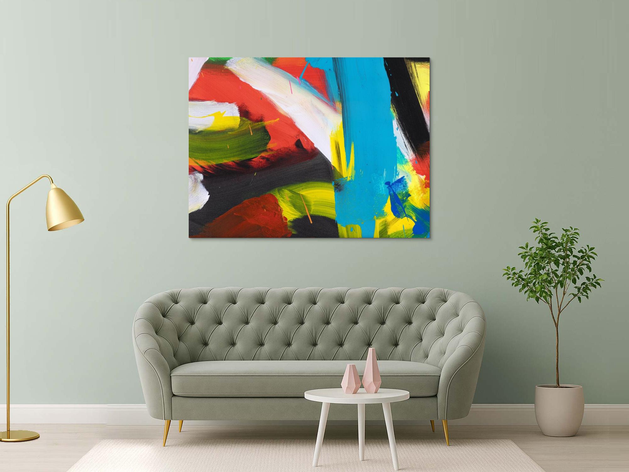 Abstraktes Bild auf Leinwand