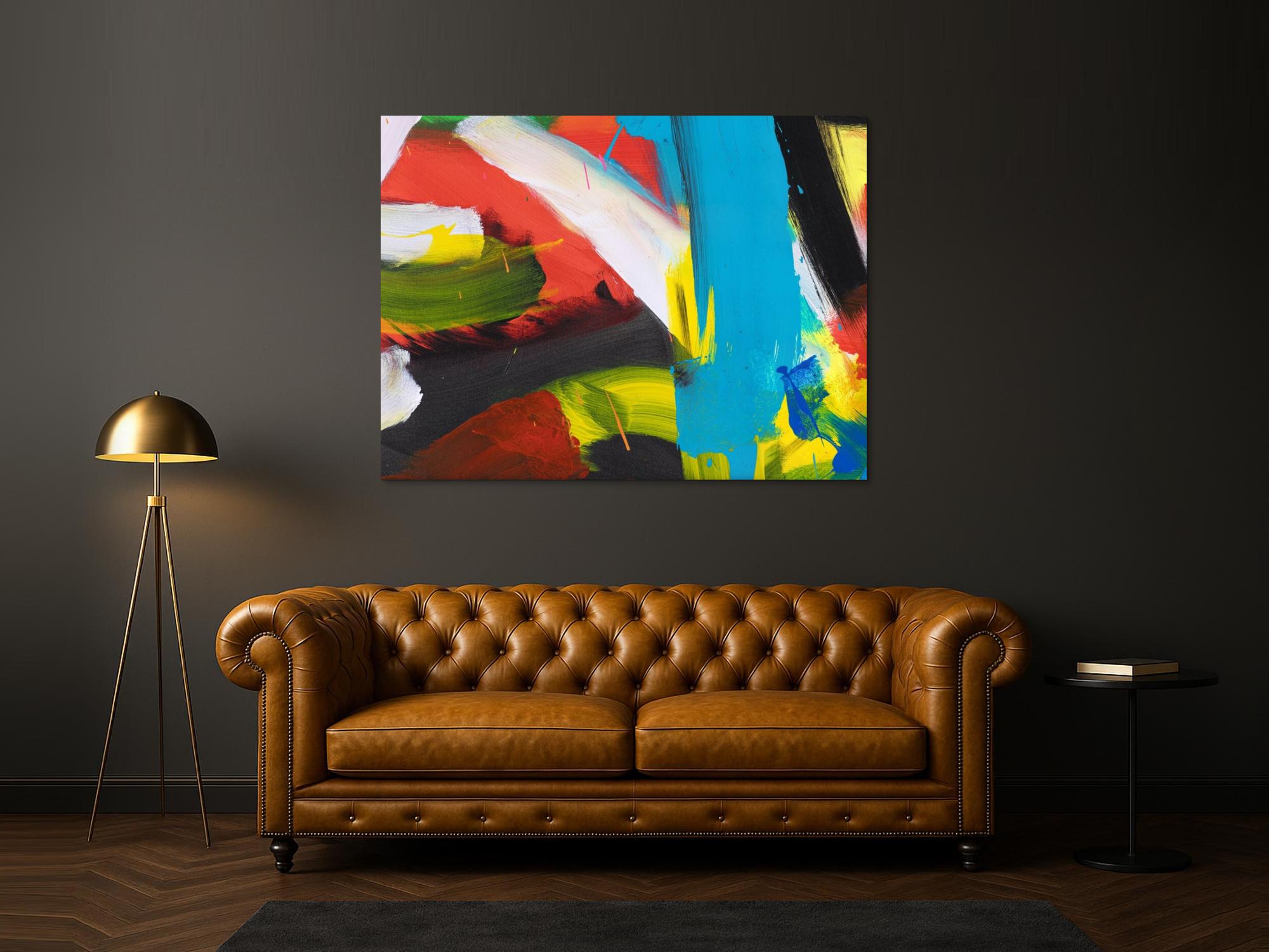 Abstraktes Bild auf Leinwand