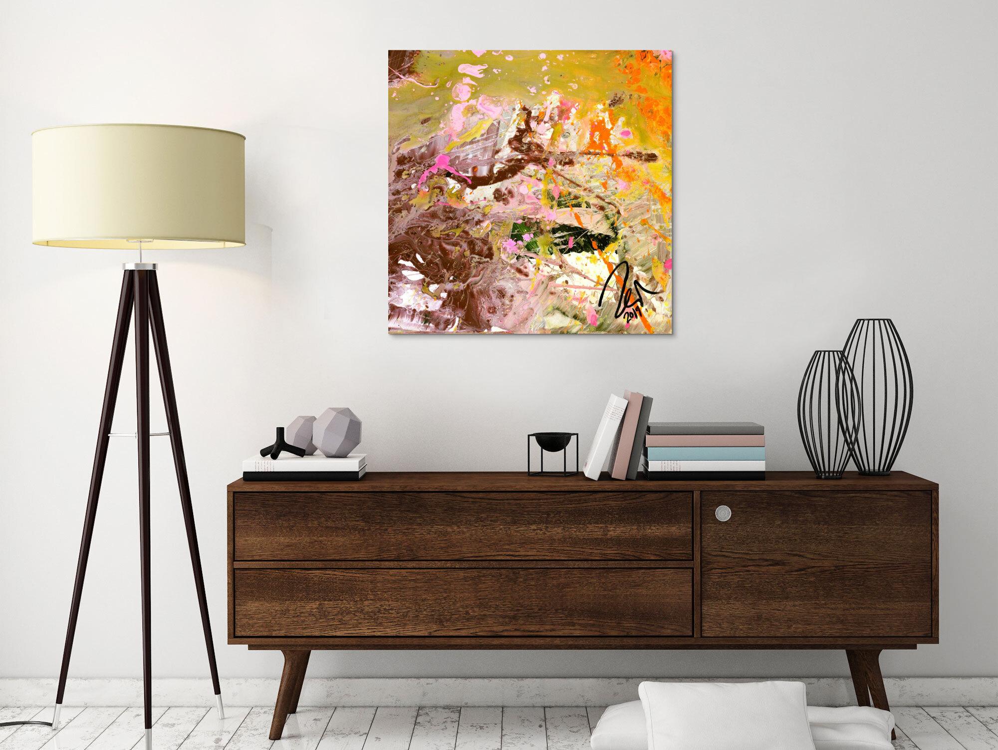 Abstraktes Bild auf Leinwand