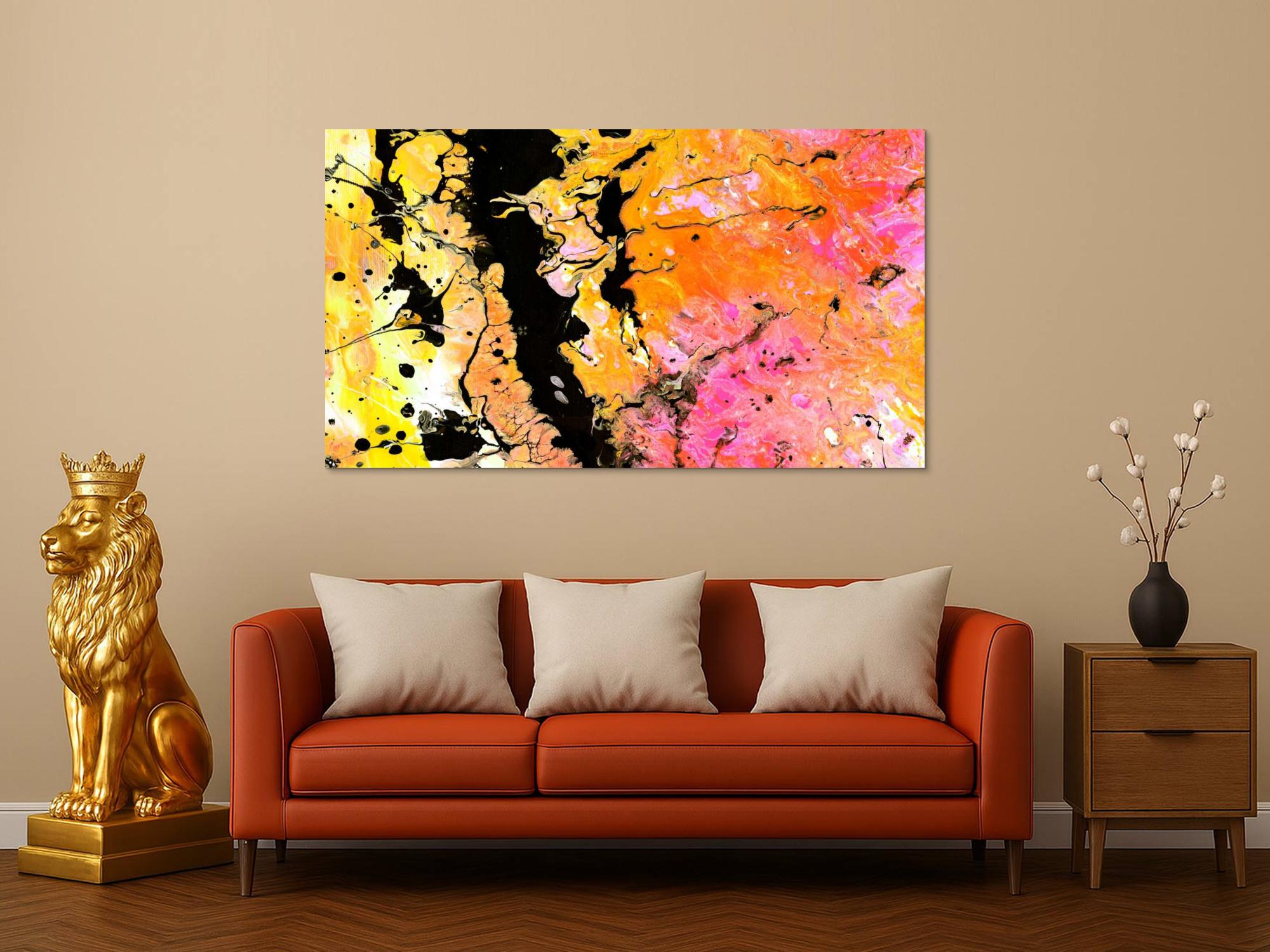 Abstraktes Bild auf Leinwand