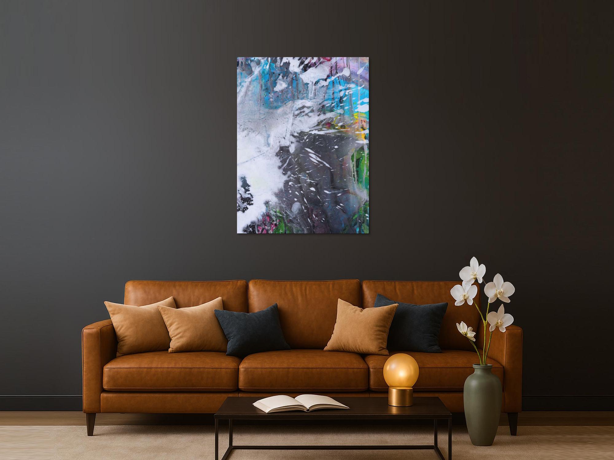 Abstraktes Bild auf Leinwand