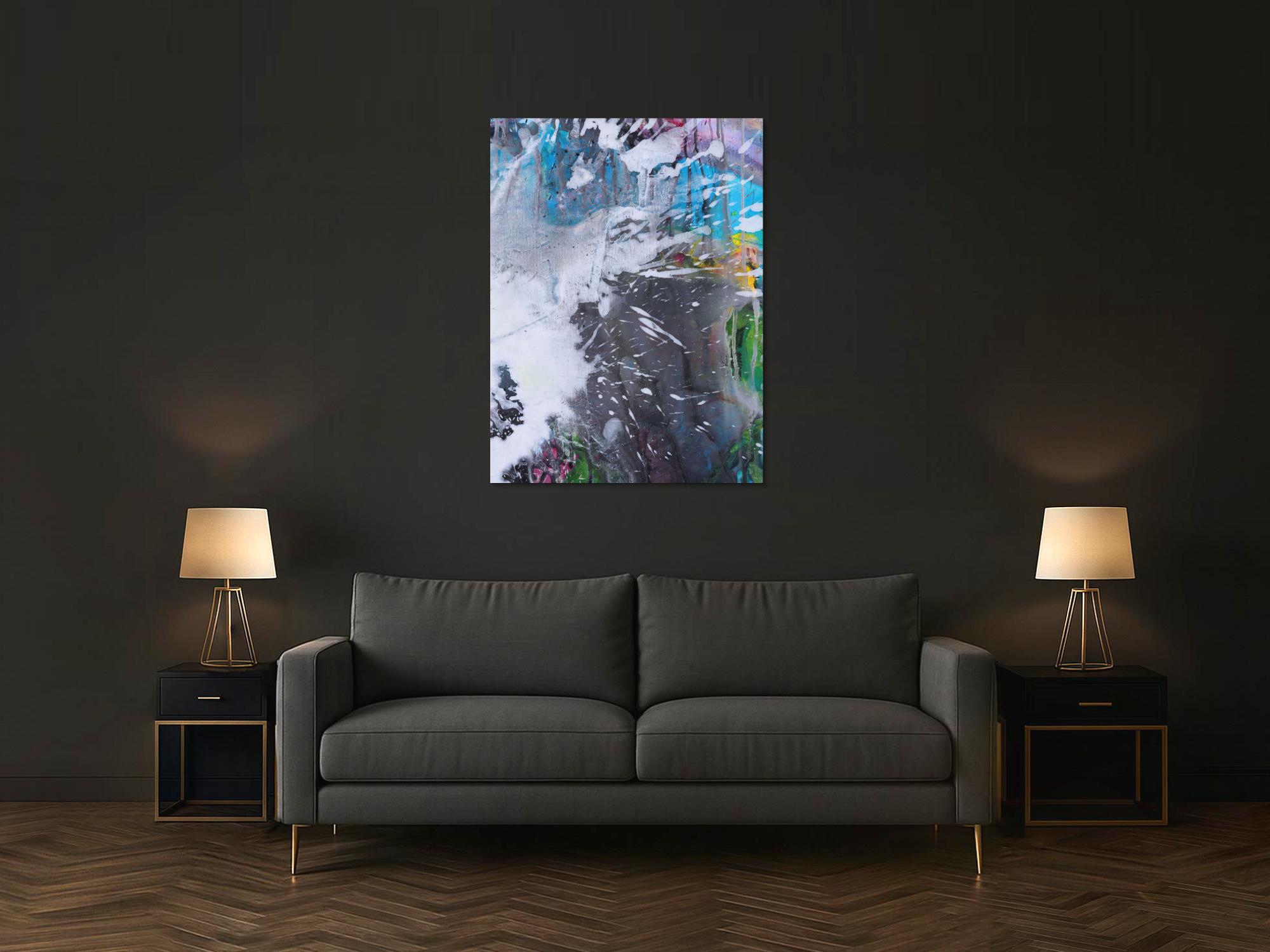 Abstraktes Bild auf Leinwand