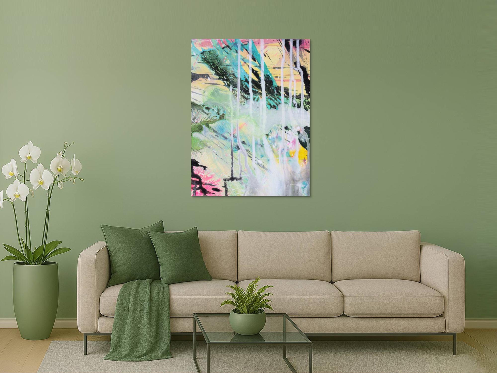 Abstraktes Bild auf Leinwand