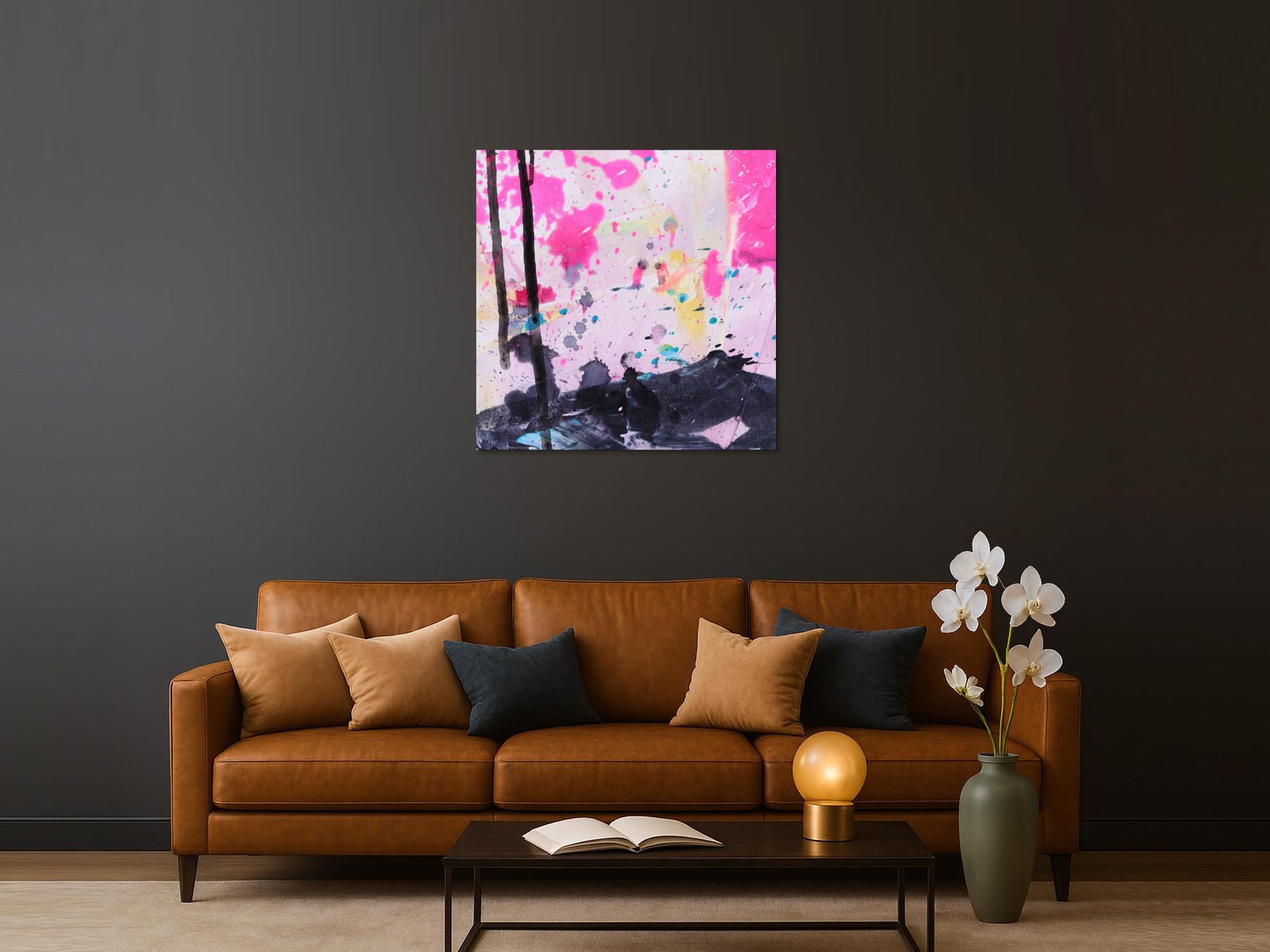 Abstraktes Bild auf Leinwand