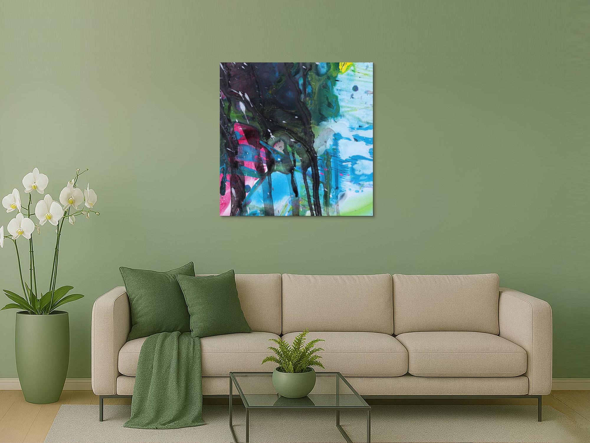 Abstraktes Bild auf Leinwand