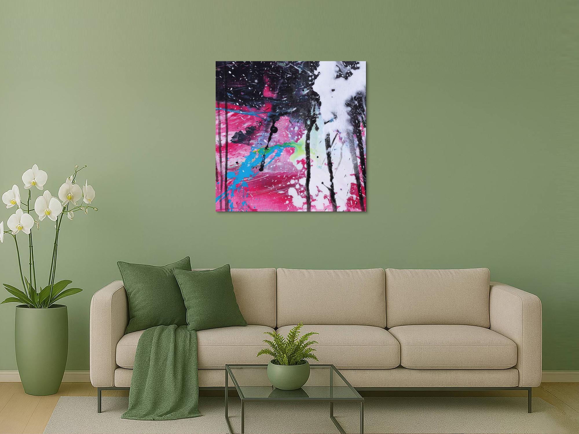 Abstraktes Bild auf Leinwand