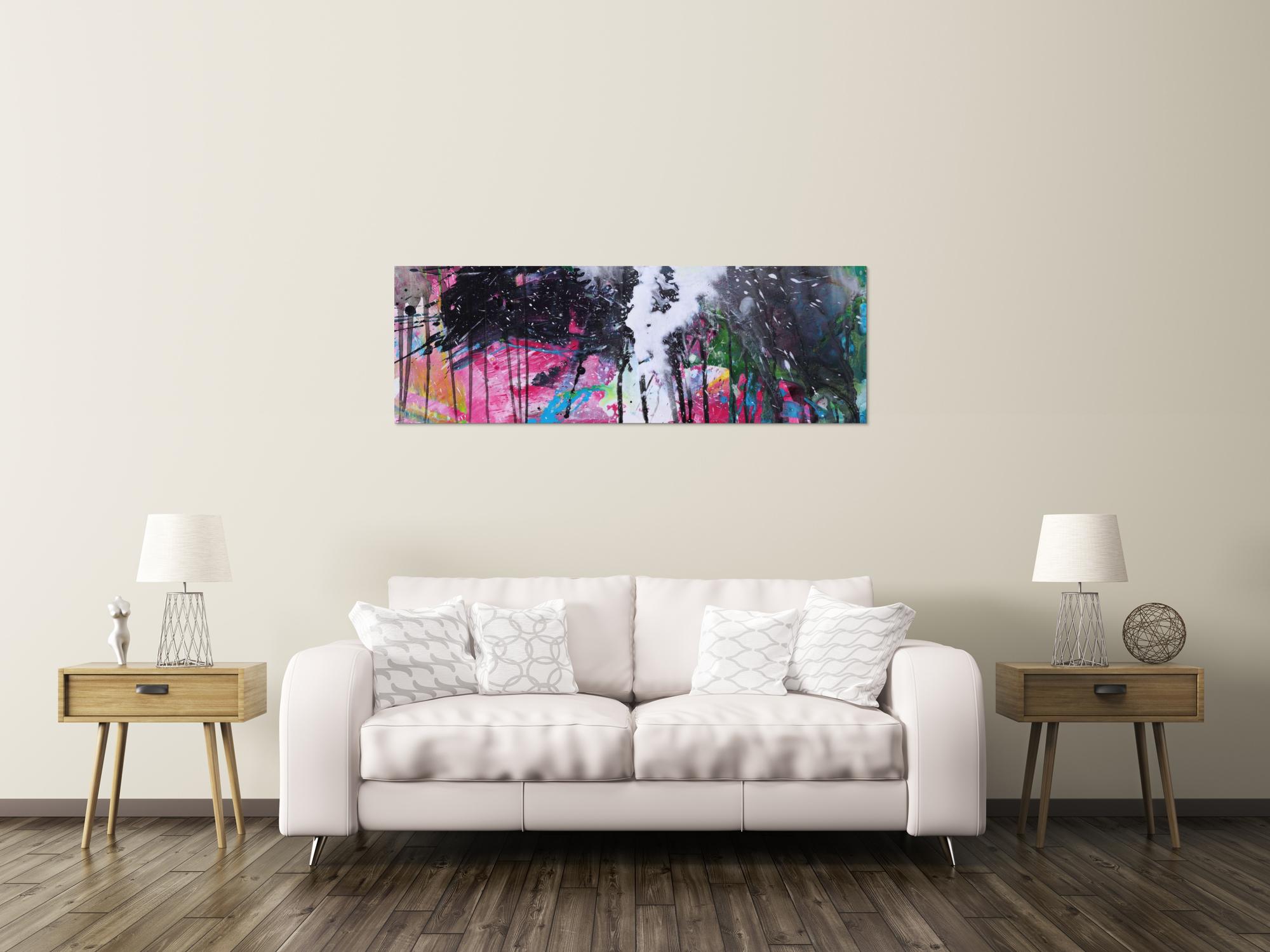 Abstraktes Bild auf Leinwand