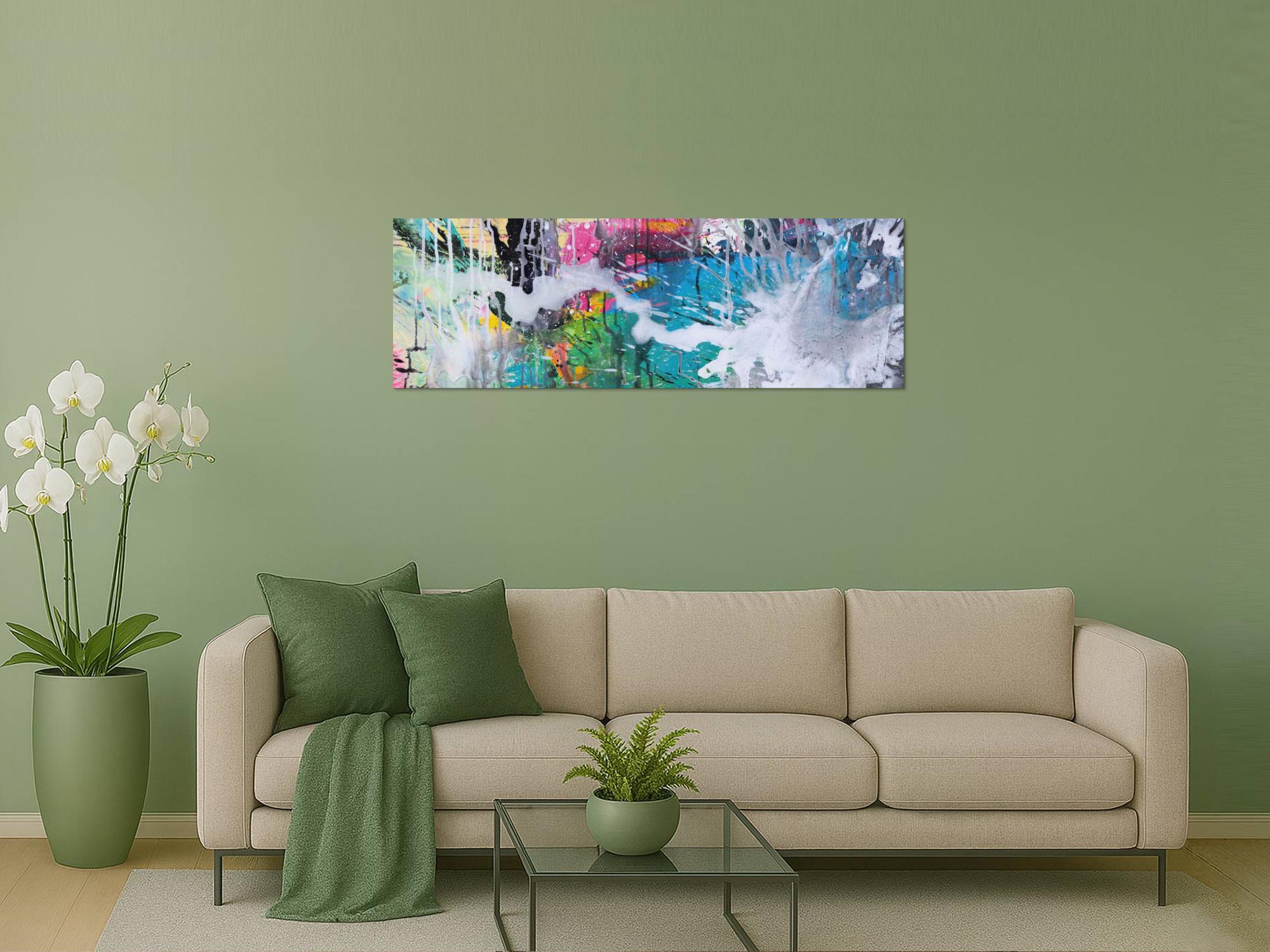 Abstraktes Bild auf Leinwand