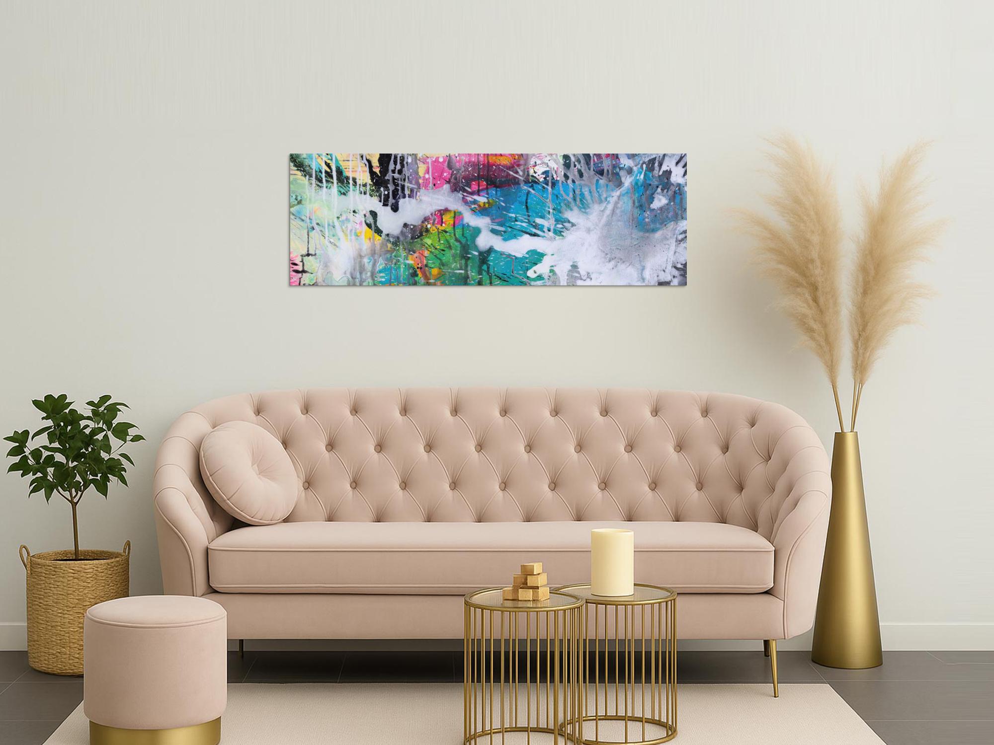 Abstraktes Bild auf Leinwand