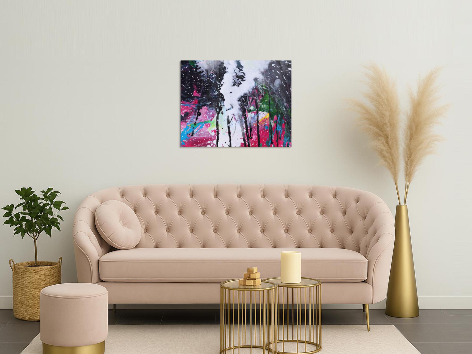 Abstraktes Bild auf Leinwand