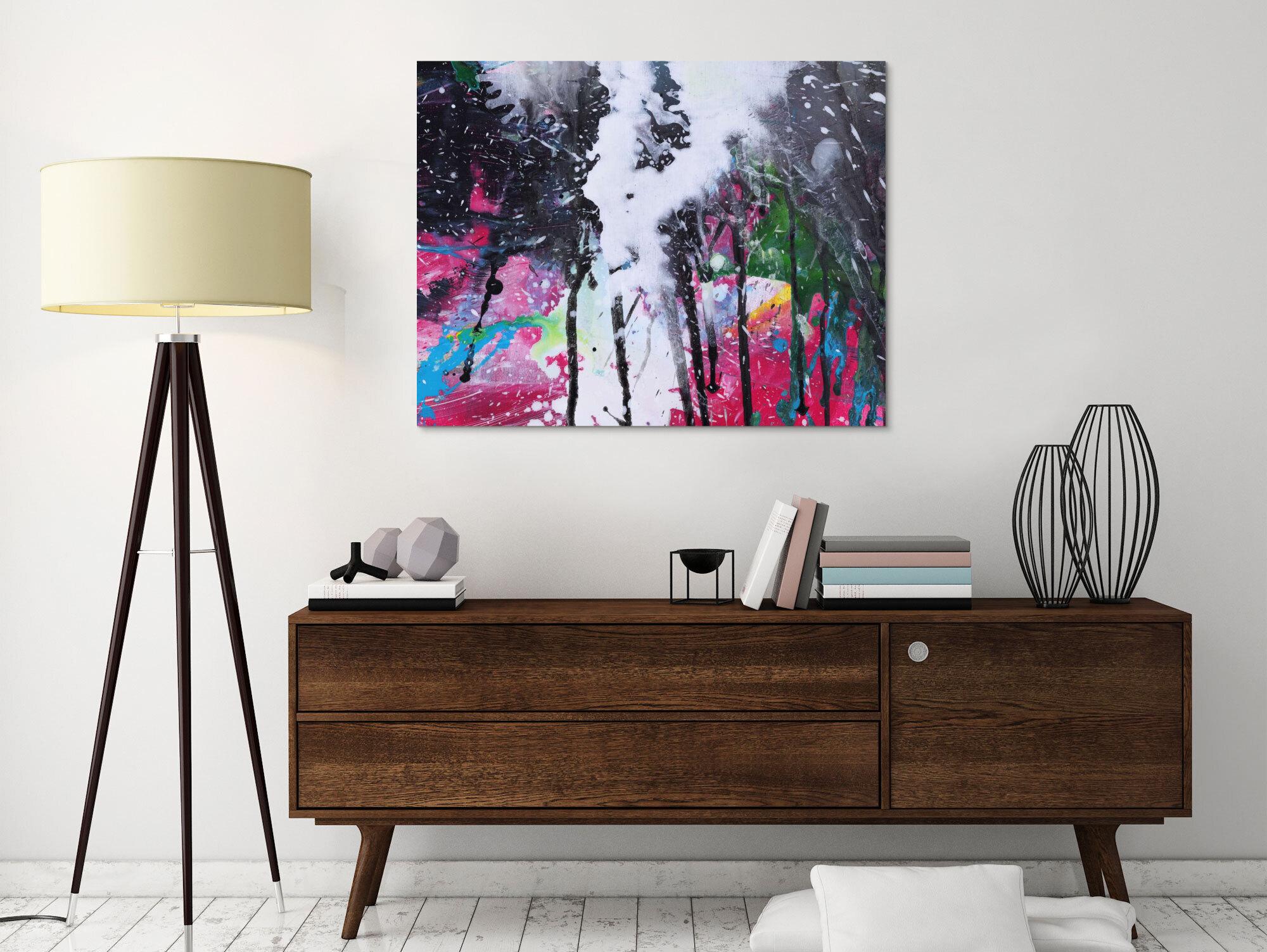 Abstraktes Bild auf Leinwand