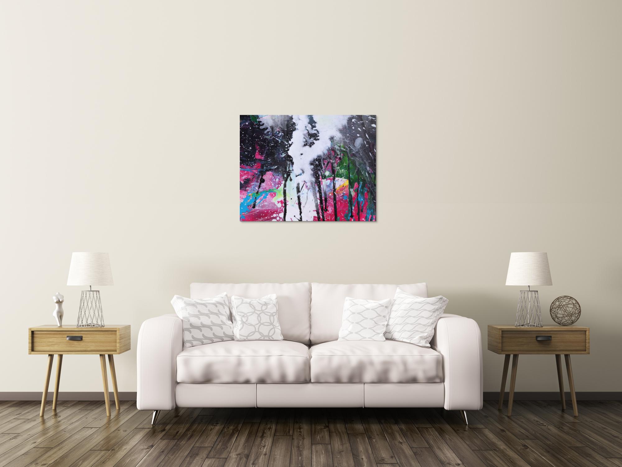 Abstraktes Bild auf Leinwand