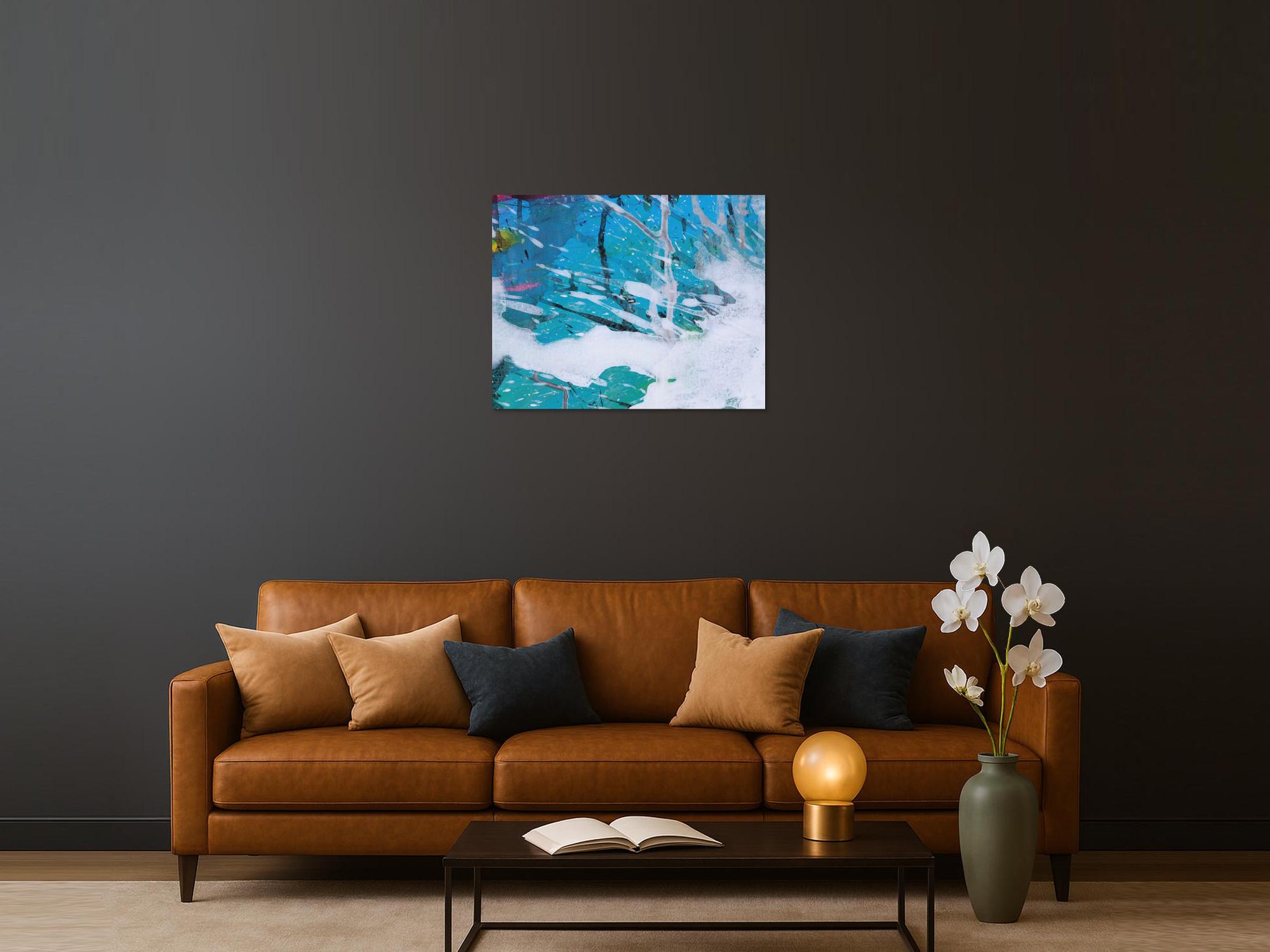 Abstraktes Bild auf Leinwand