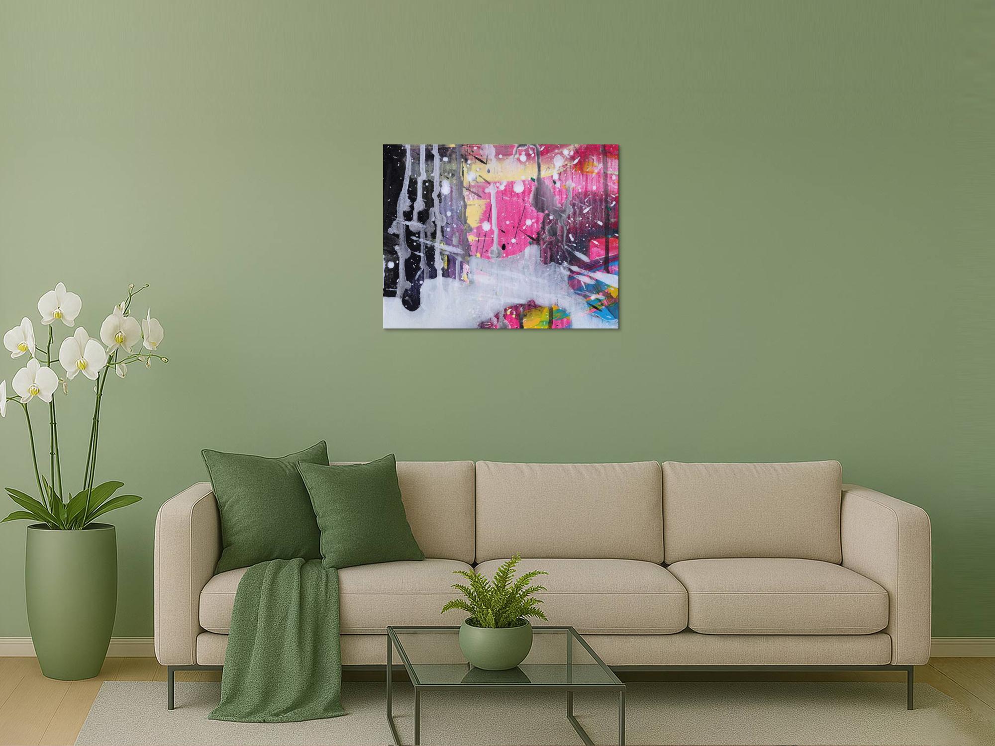 Abstraktes Bild auf Leinwand