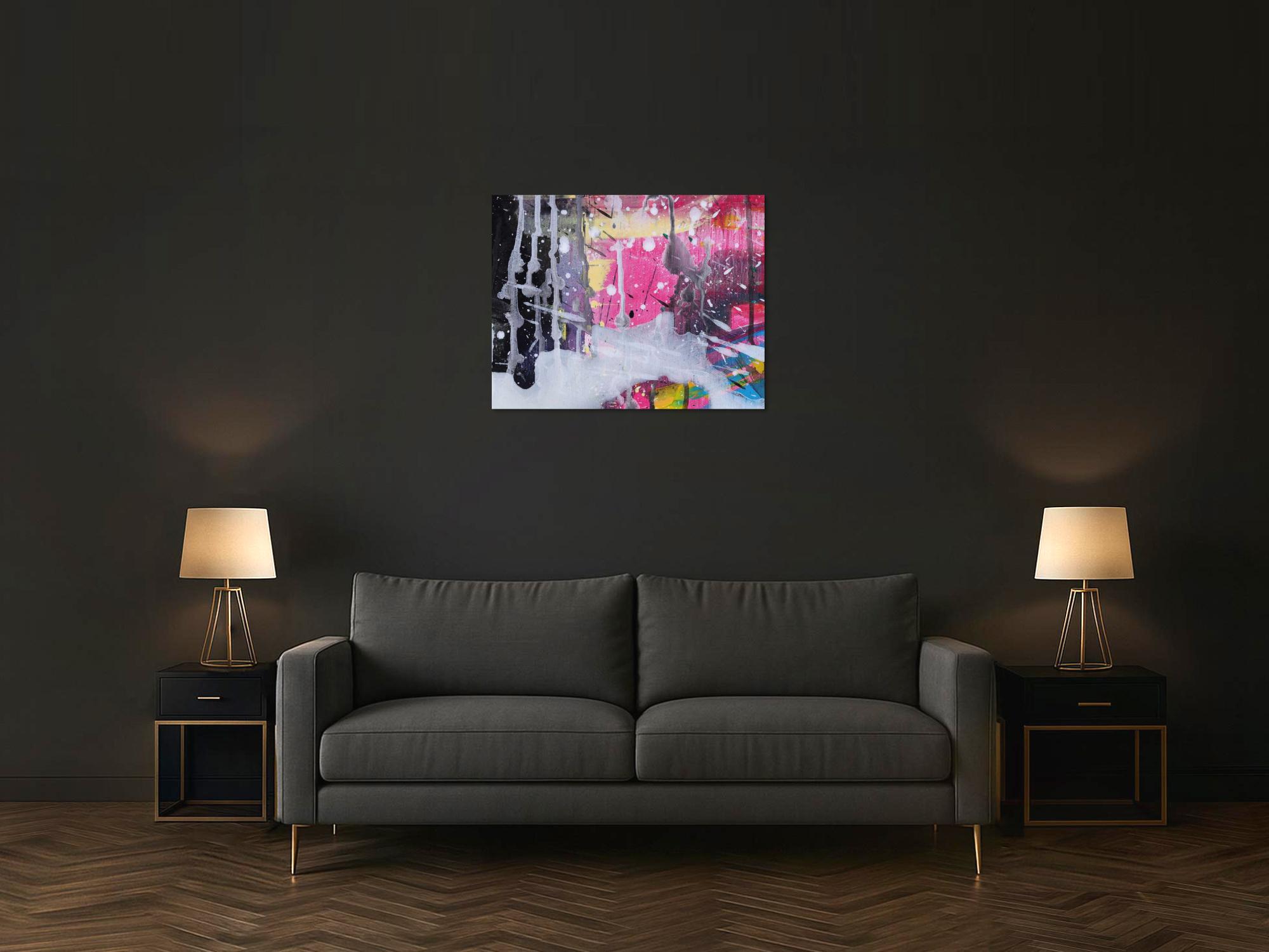 Abstraktes Bild auf Leinwand