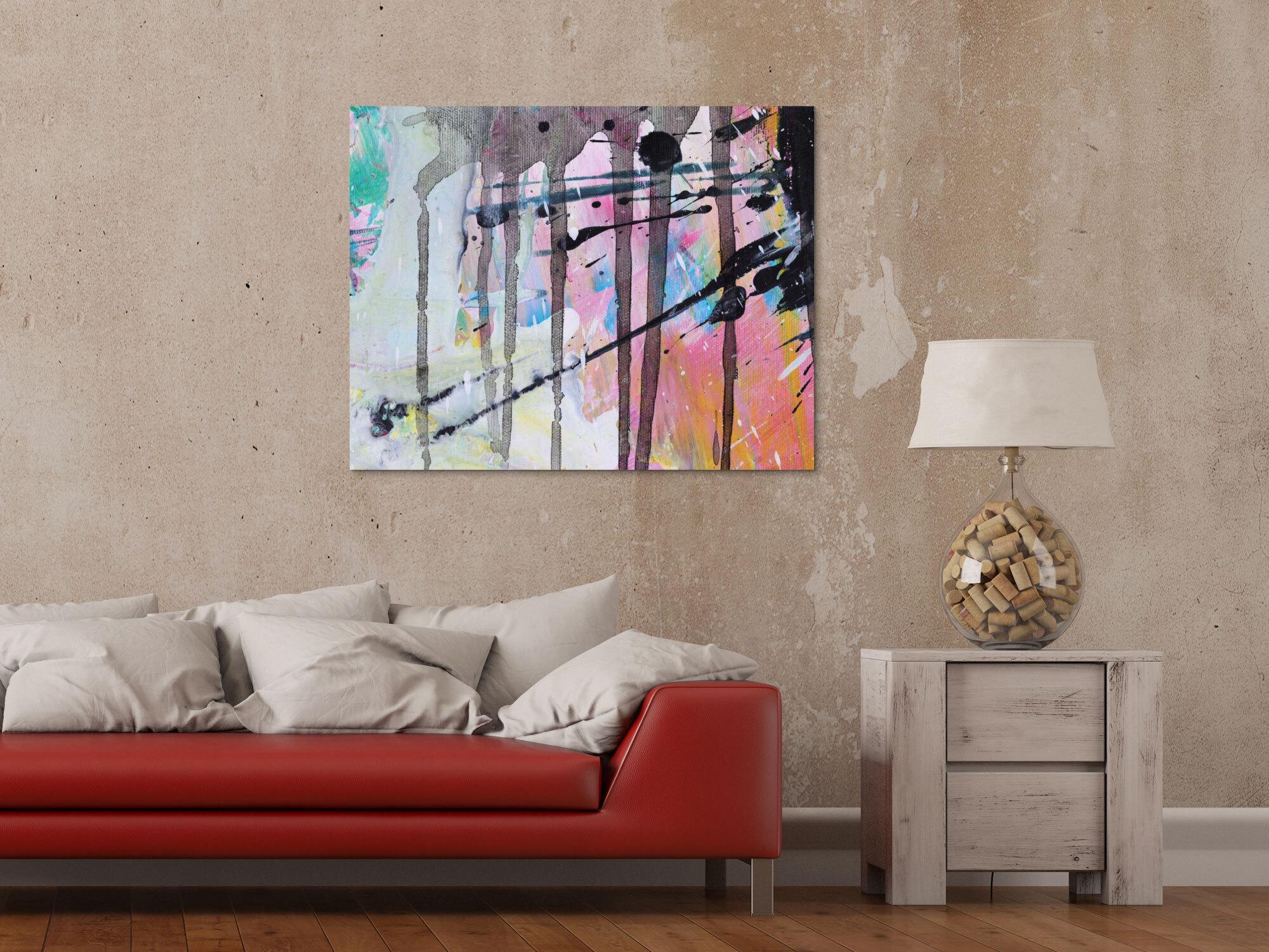 Abstraktes Bild auf Leinwand