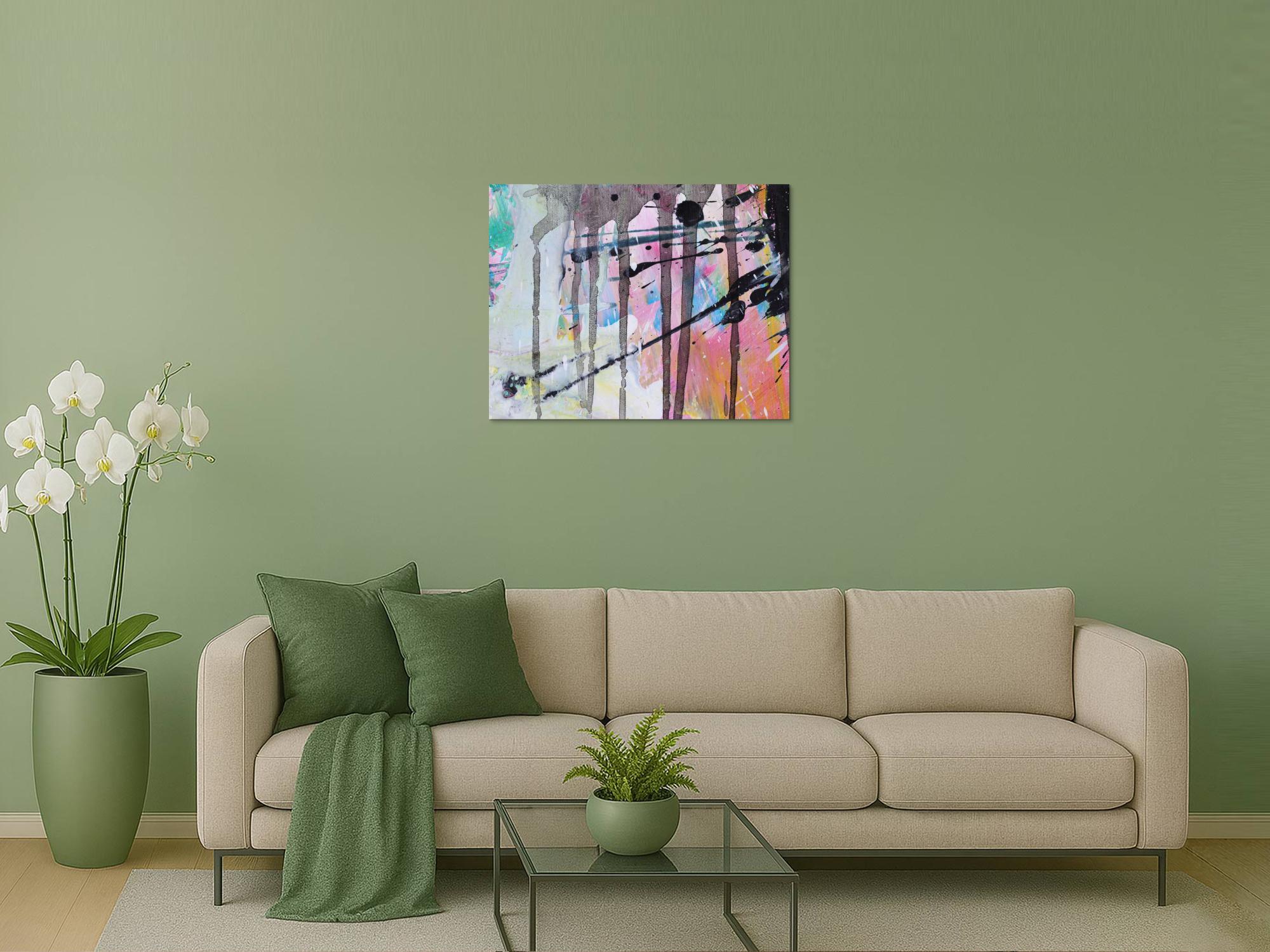 Abstraktes Bild auf Leinwand