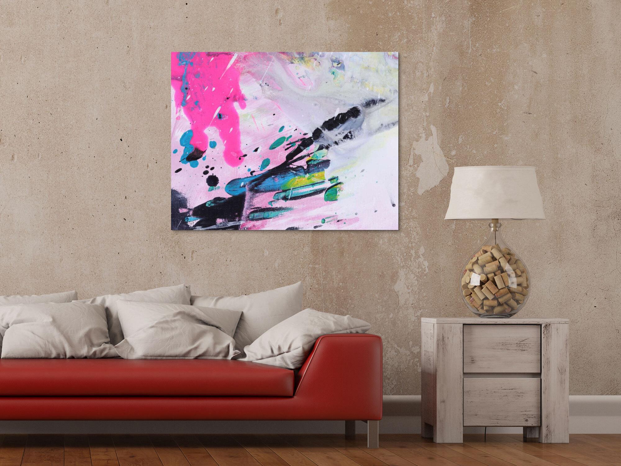Abstraktes Bild auf Leinwand