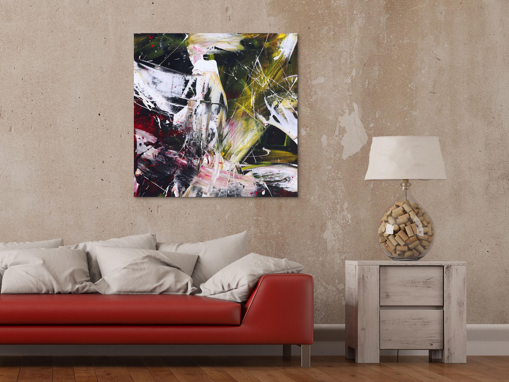 Abstraktes Bild auf Leinwand