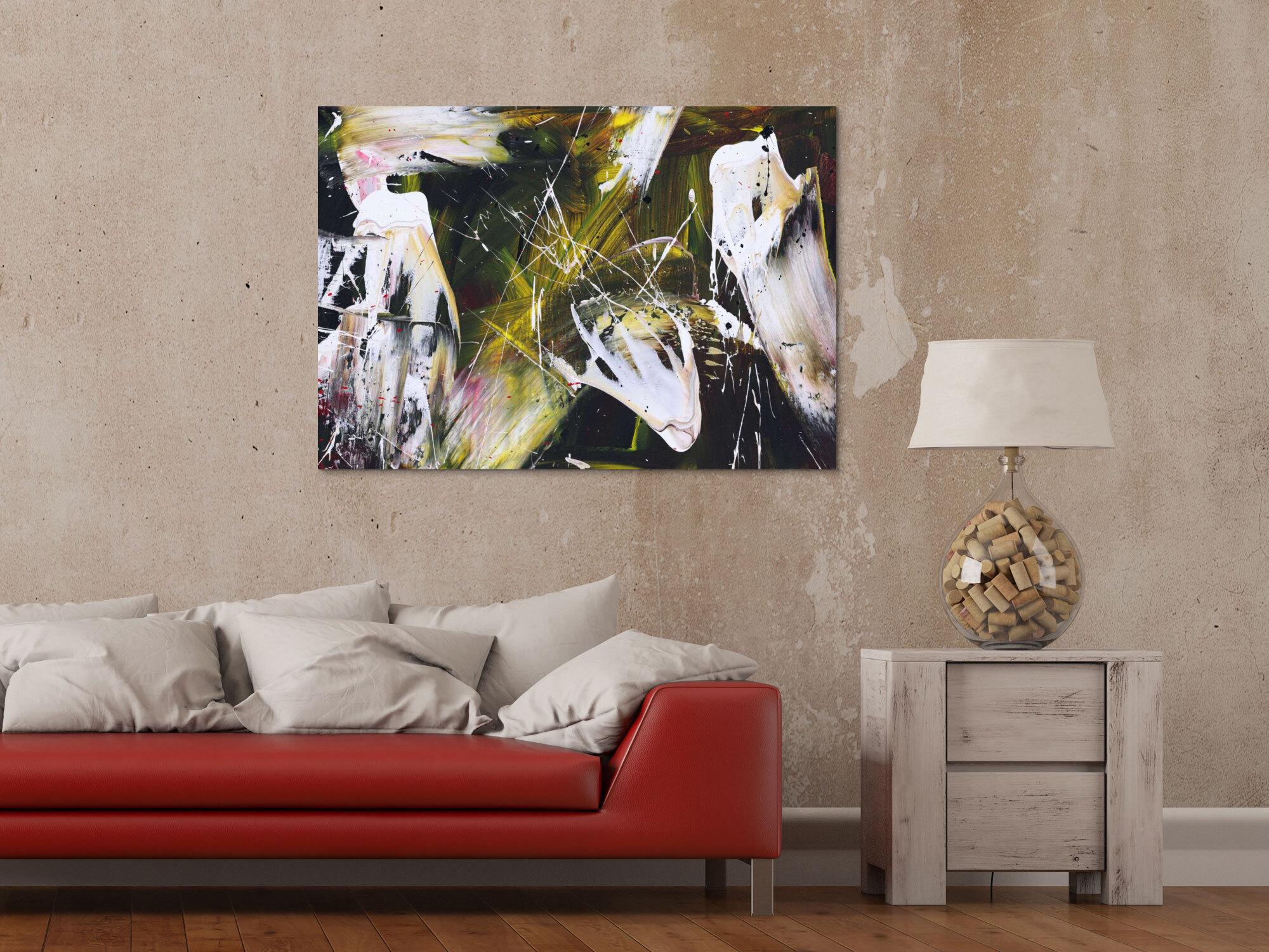 Abstraktes Bild auf Leinwand