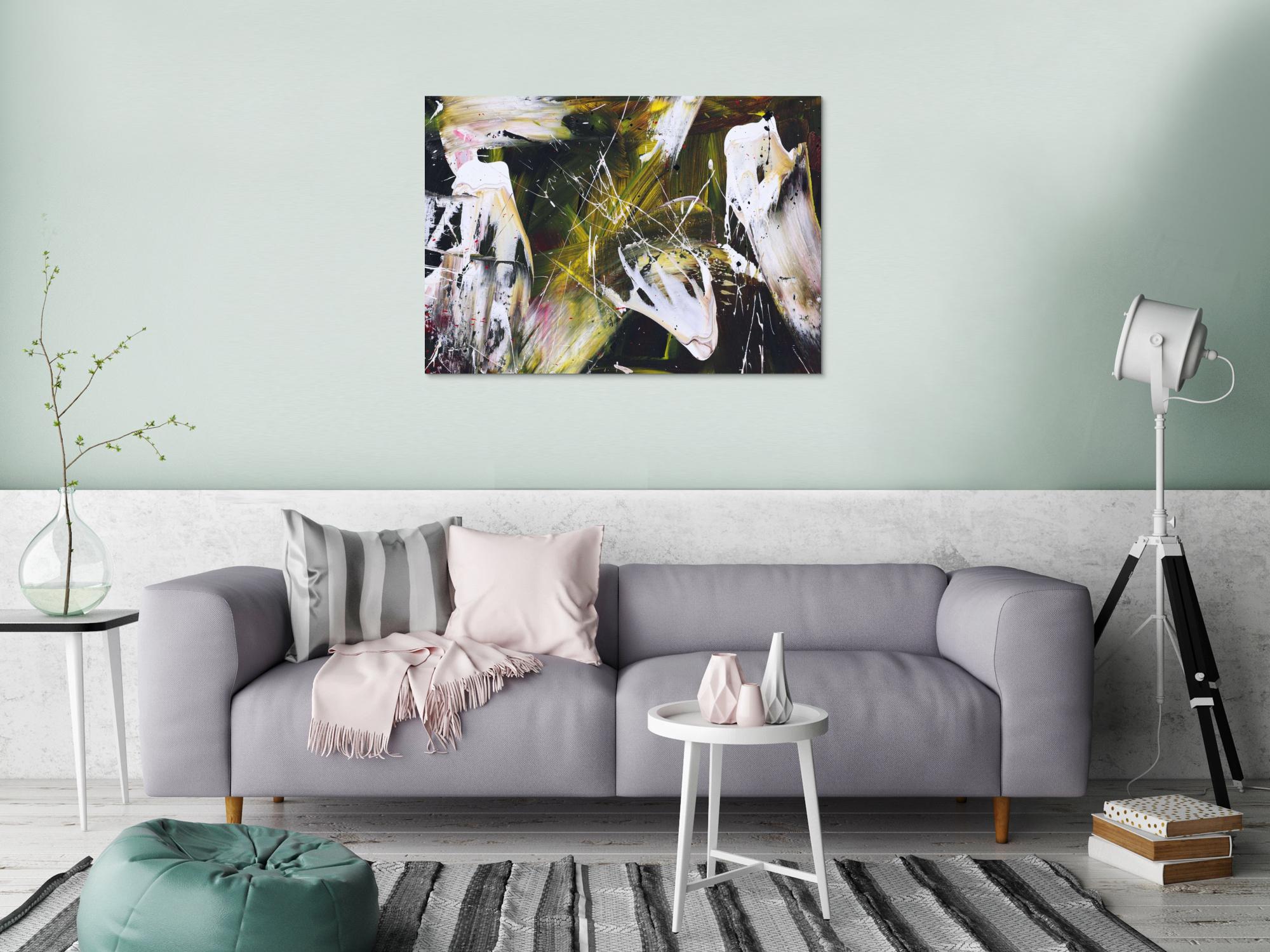 Abstraktes Bild auf Leinwand