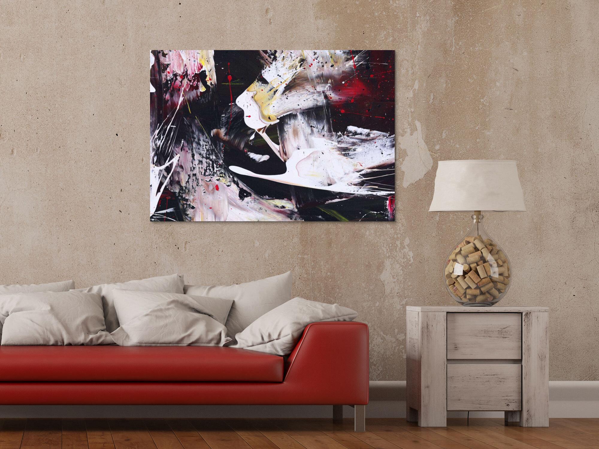 Abstraktes Bild auf Leinwand