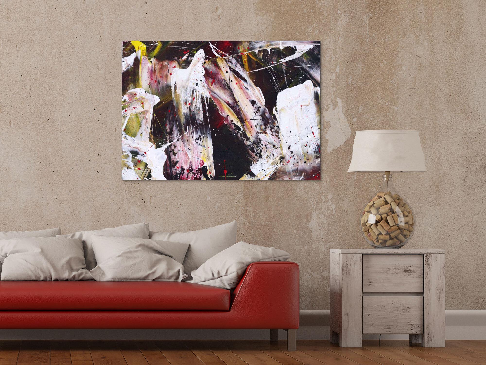 Abstraktes Bild auf Leinwand
