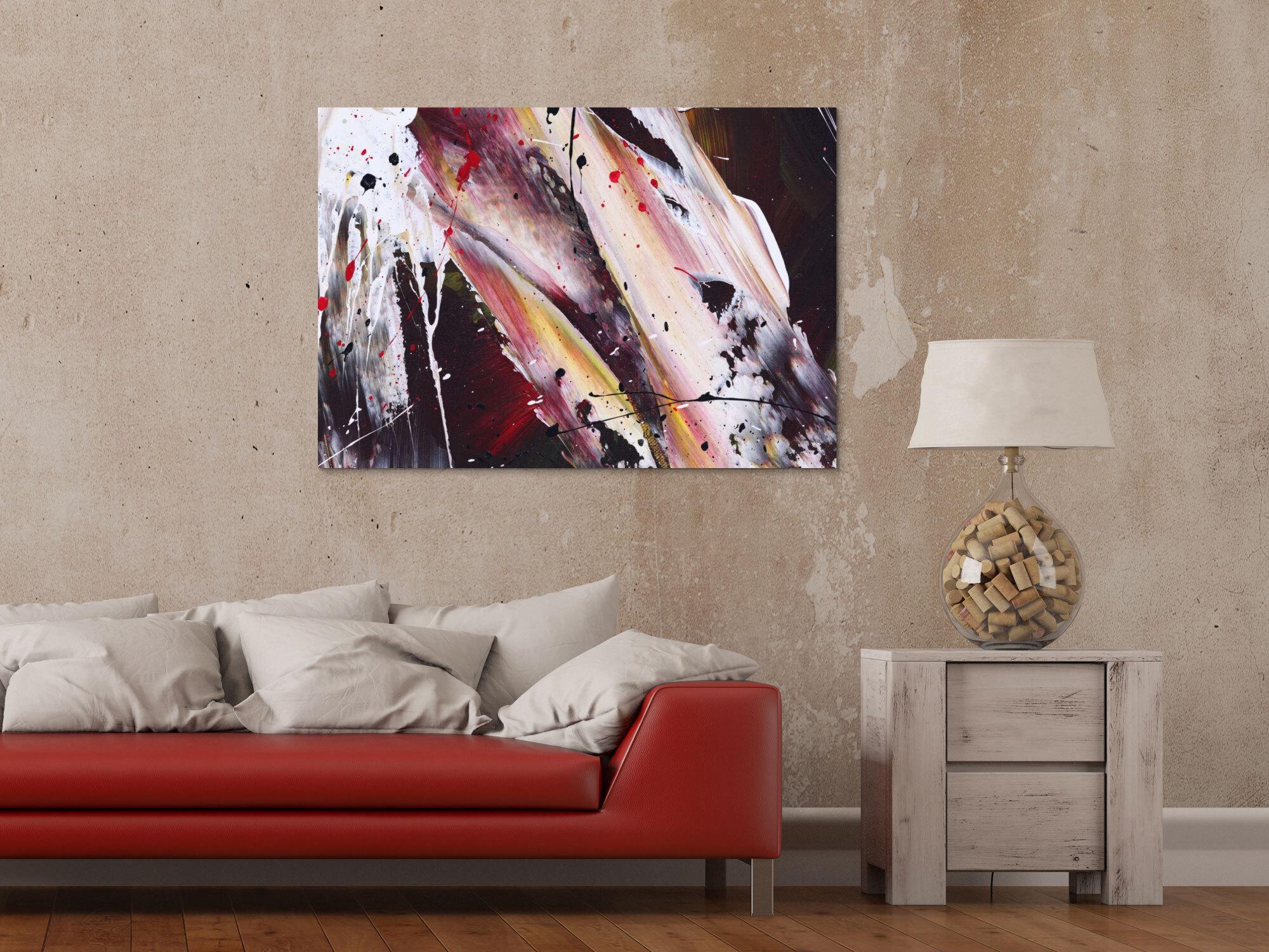 Abstraktes Bild auf Leinwand