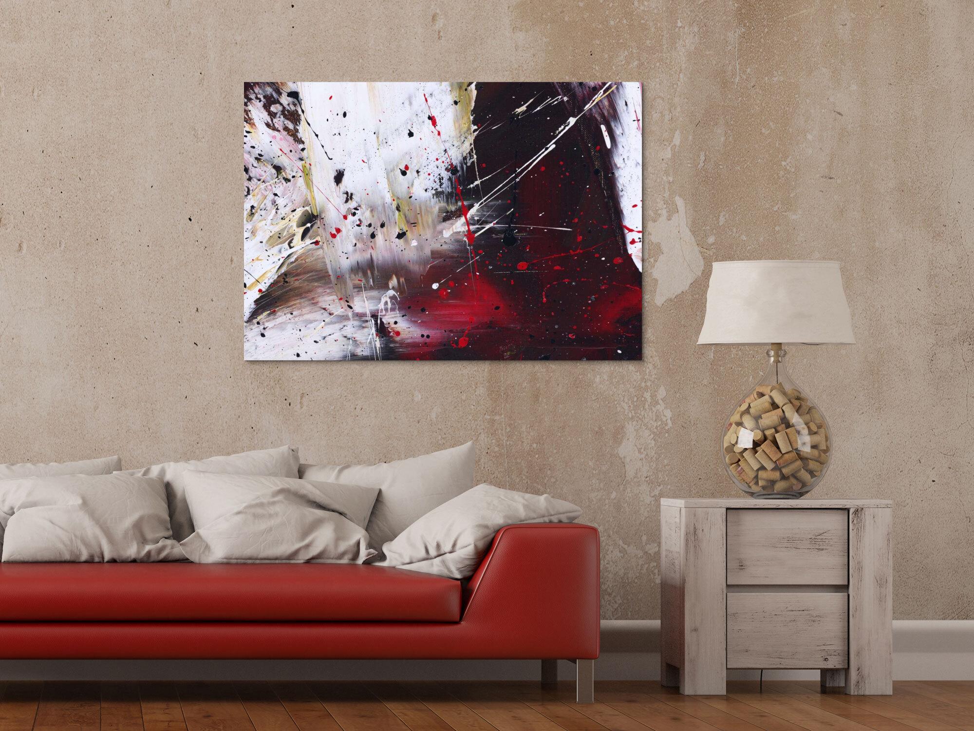 Abstraktes Bild auf Leinwand