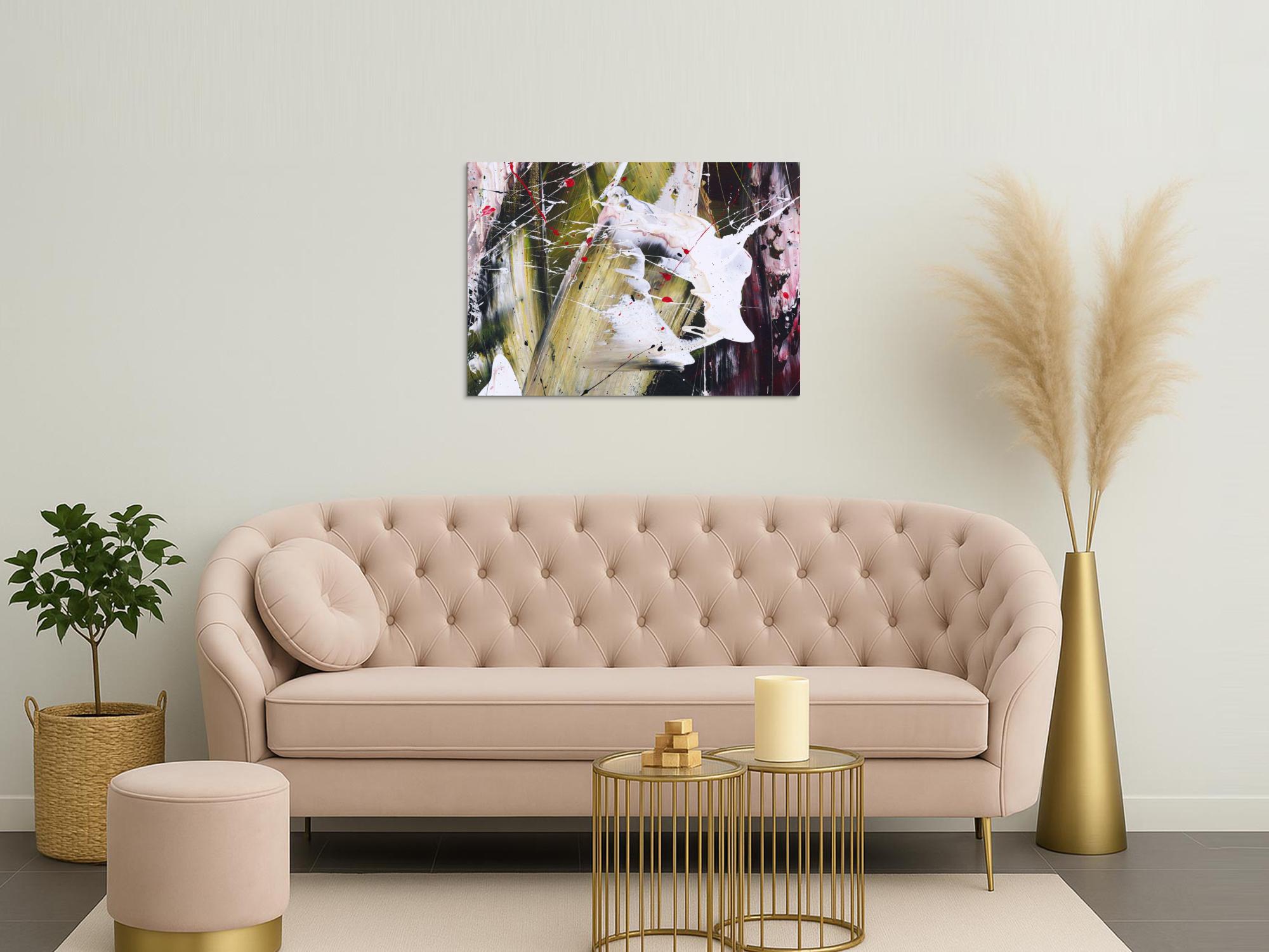 Abstraktes Bild auf Leinwand