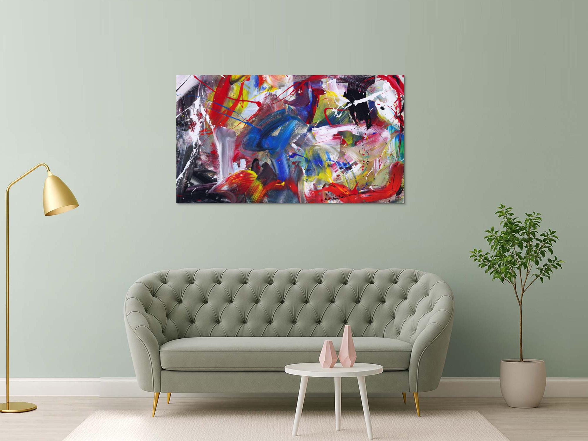 Abstraktes Bild auf Leinwand