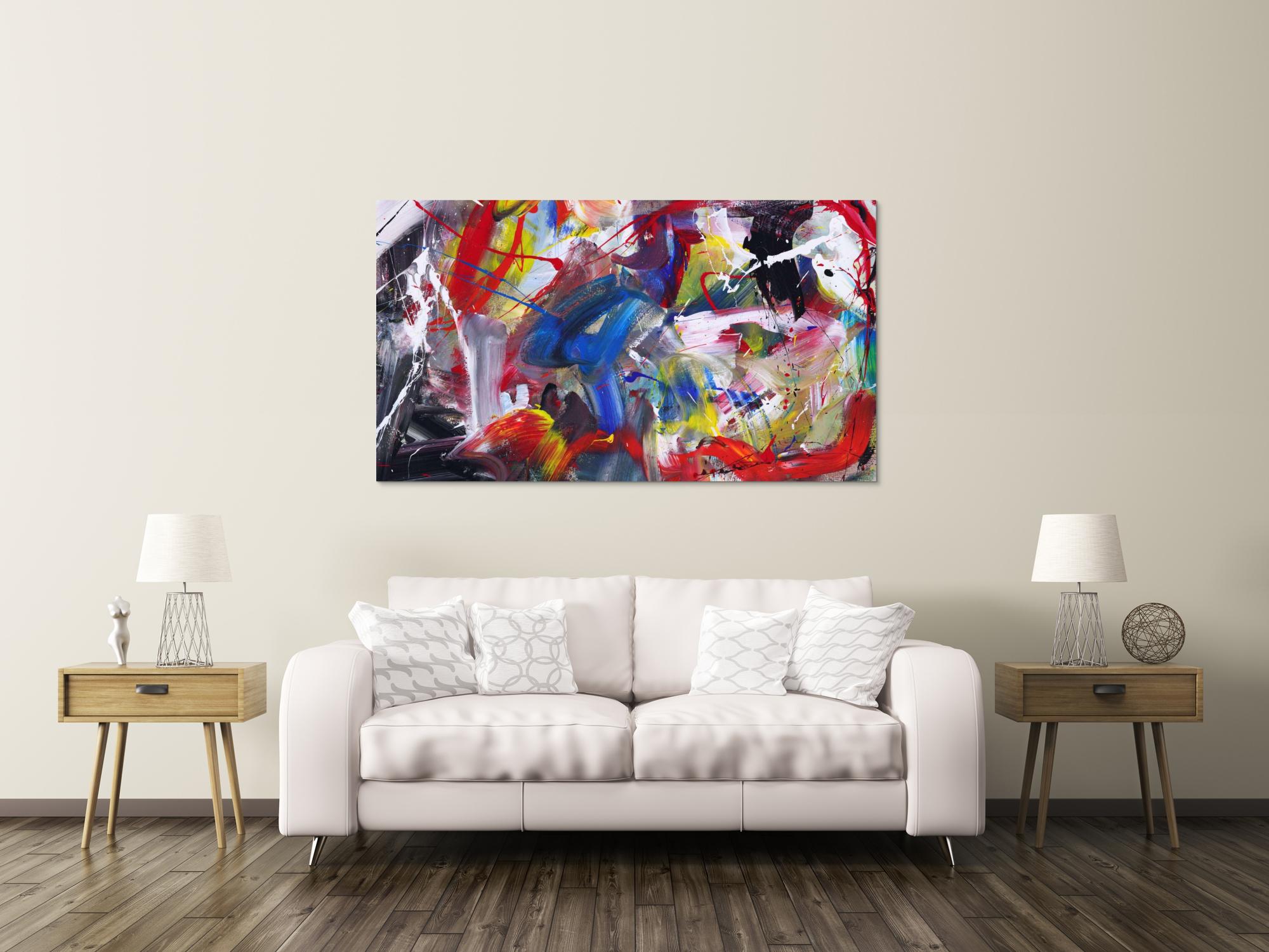 Abstraktes Bild auf Leinwand