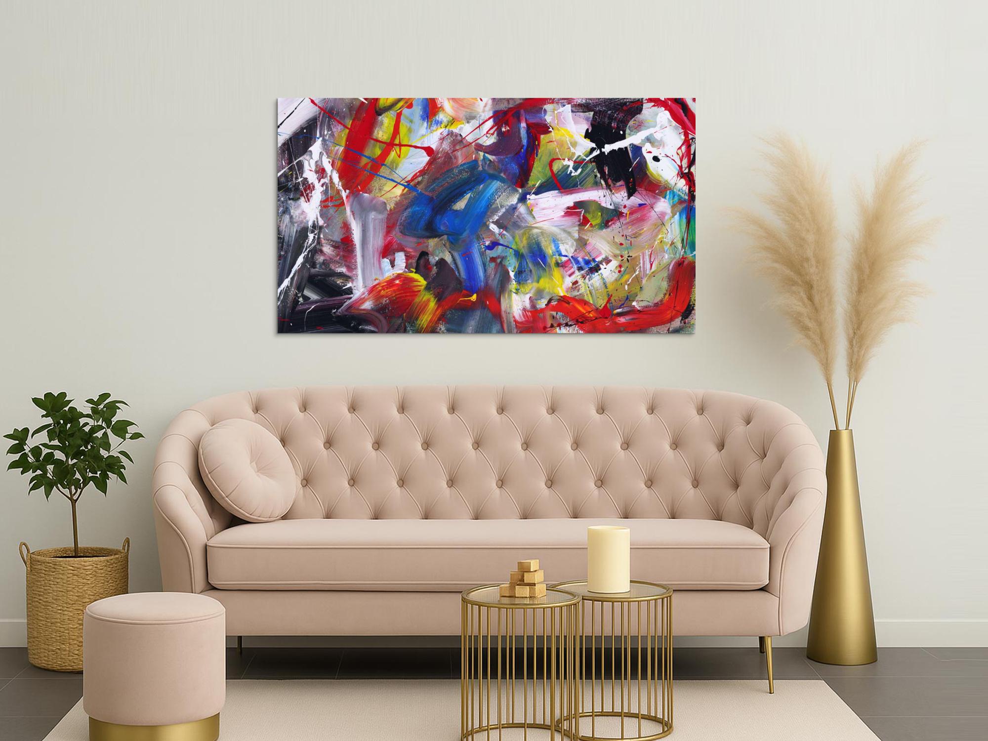 Abstraktes Bild auf Leinwand