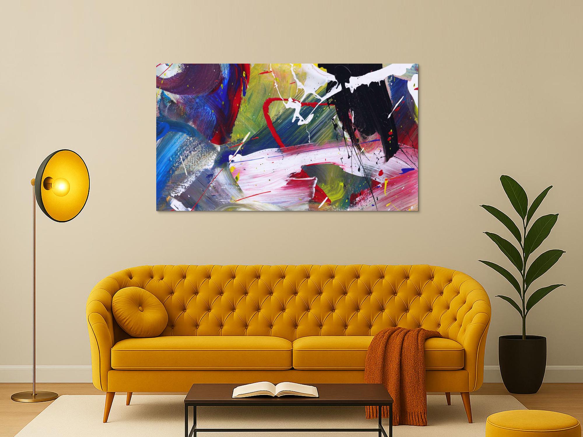 Abstraktes Bild auf Leinwand