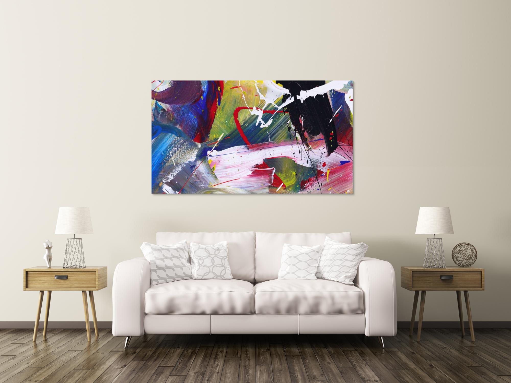 Abstraktes Bild auf Leinwand