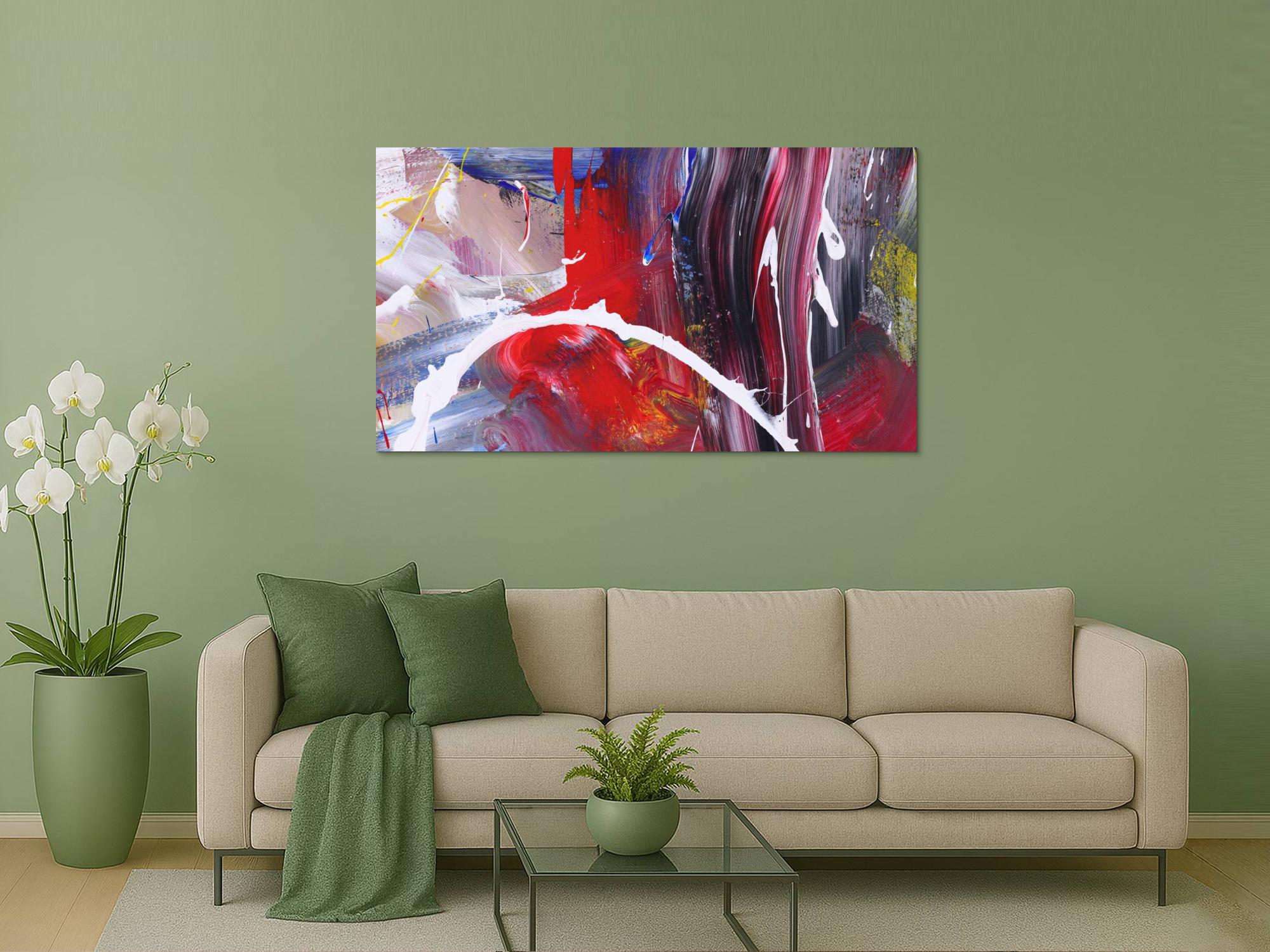 Abstraktes Bild auf Leinwand