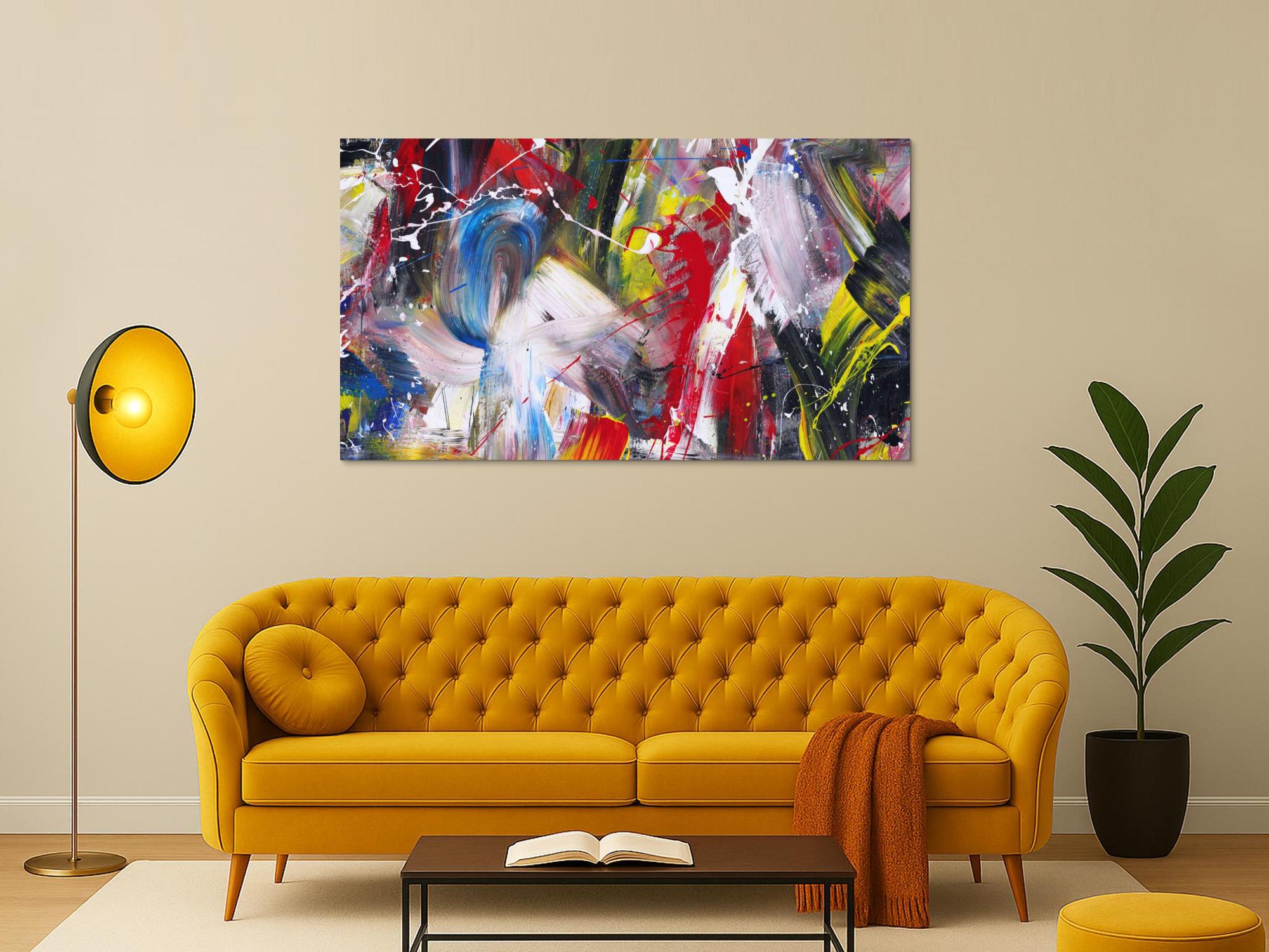 Abstraktes Bild auf Leinwand