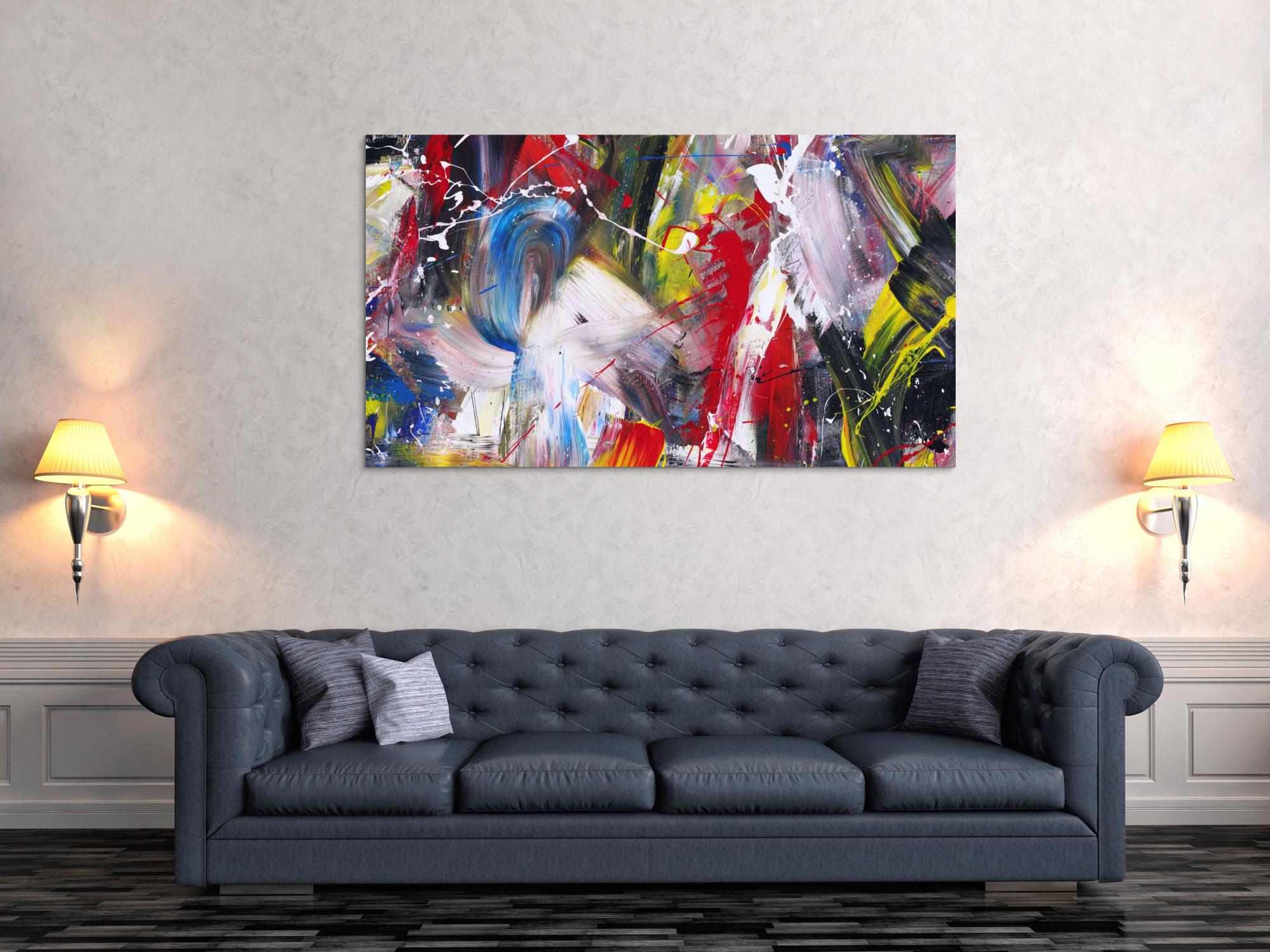 Abstraktes Bild auf Leinwand