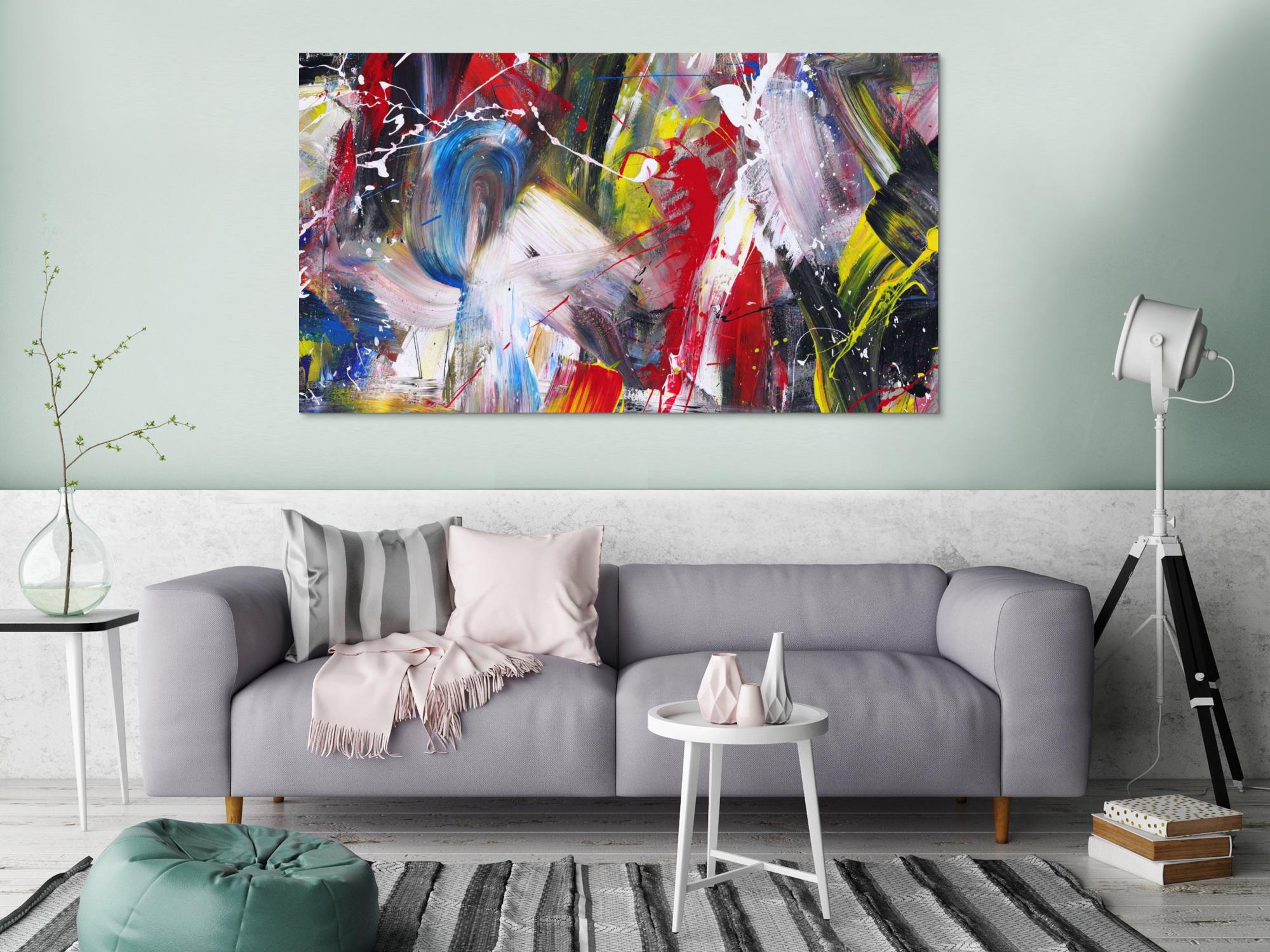 Abstraktes Bild auf Leinwand