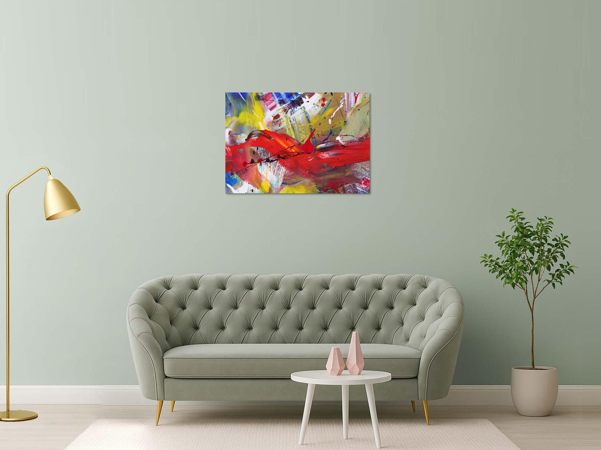 Abstraktes Bild auf Leinwand